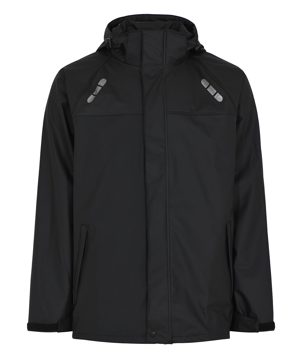 Lyngs&oslash;e PU regnjakke, Svart