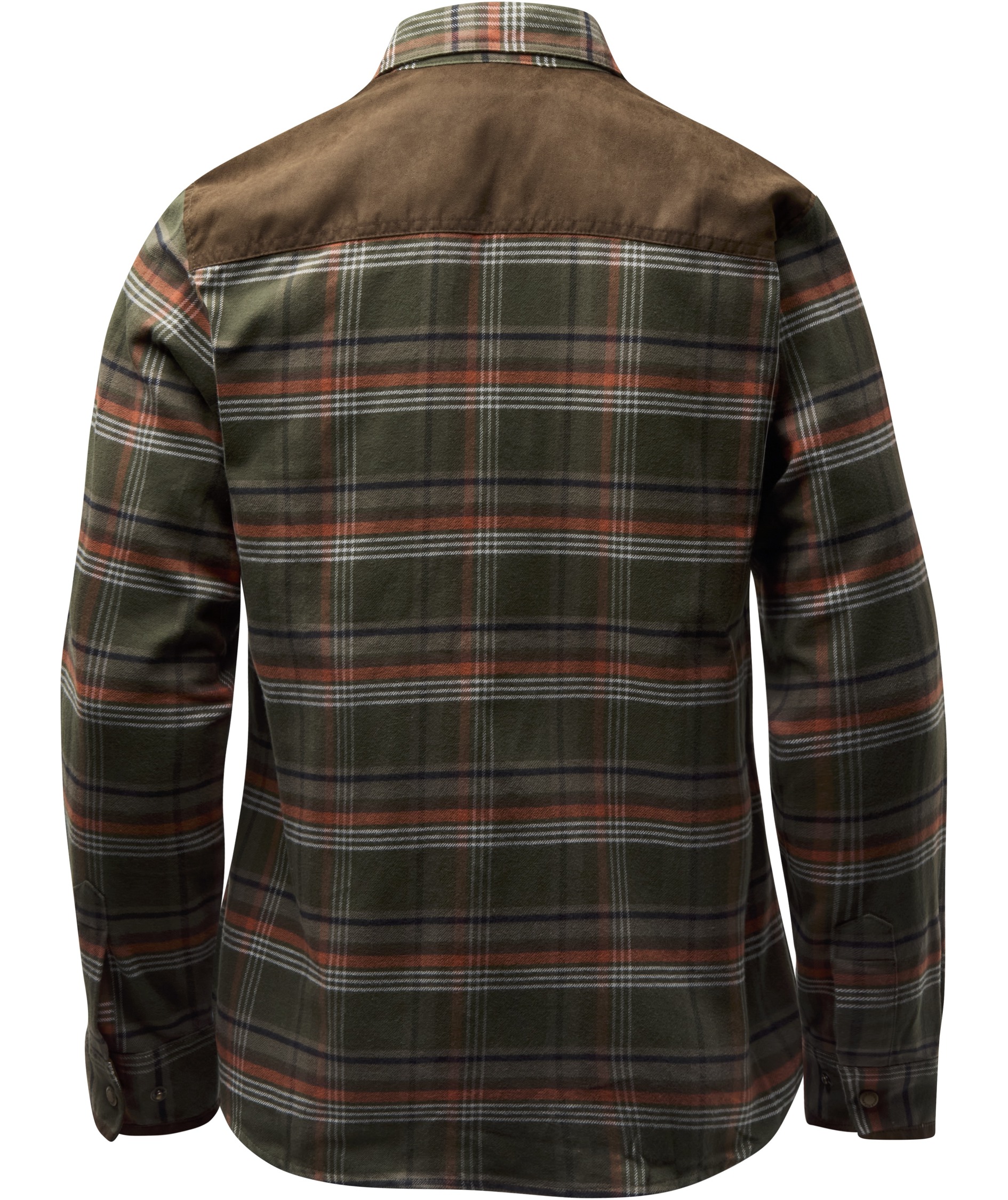 Pinewood Prestwick Exclusive dame flannelskjorte, Green/Burned Orange, large image number 2