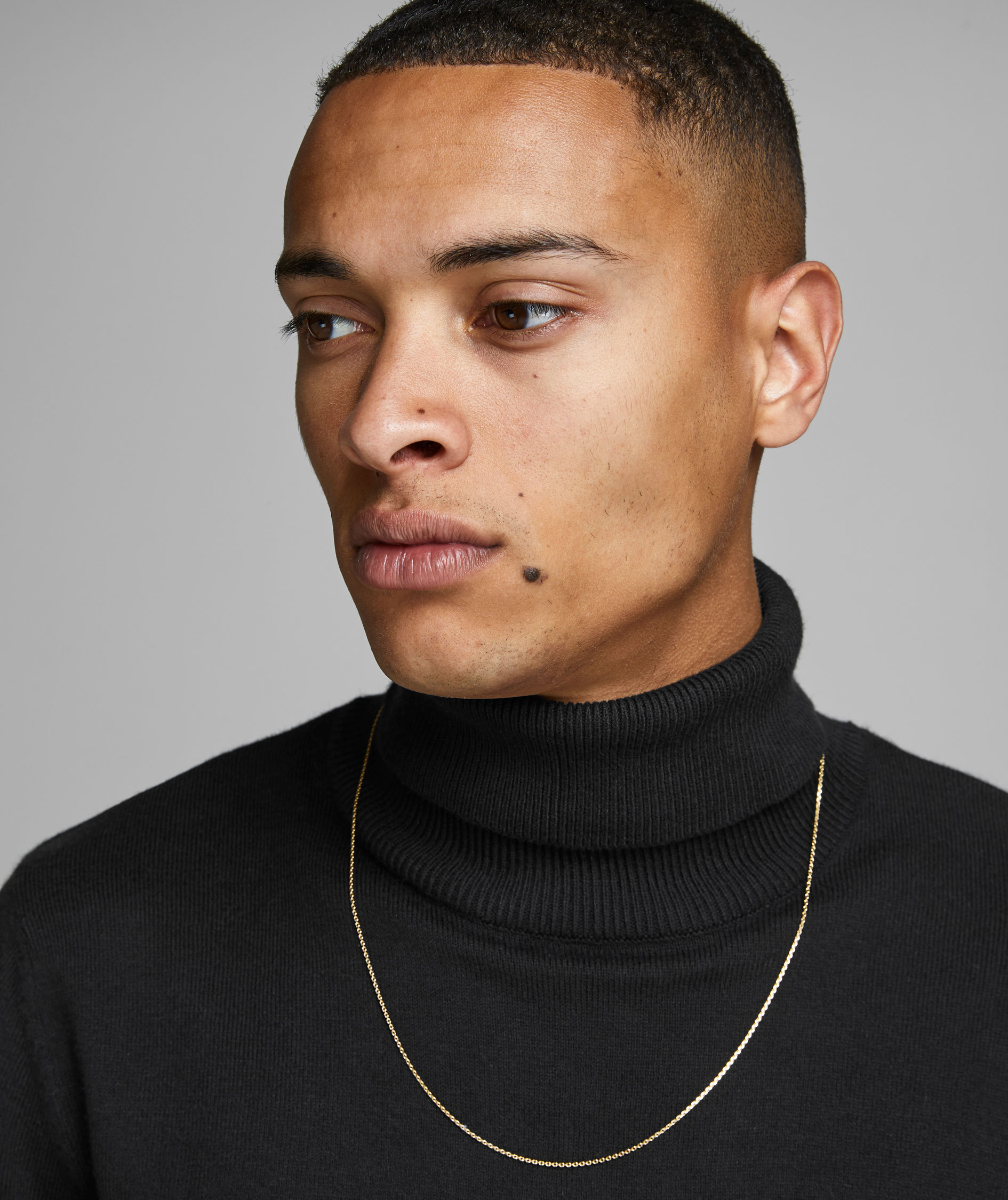 Jack & Jones JJEEMIL strikket polotr&oslash;ye, Svart, large image number 7