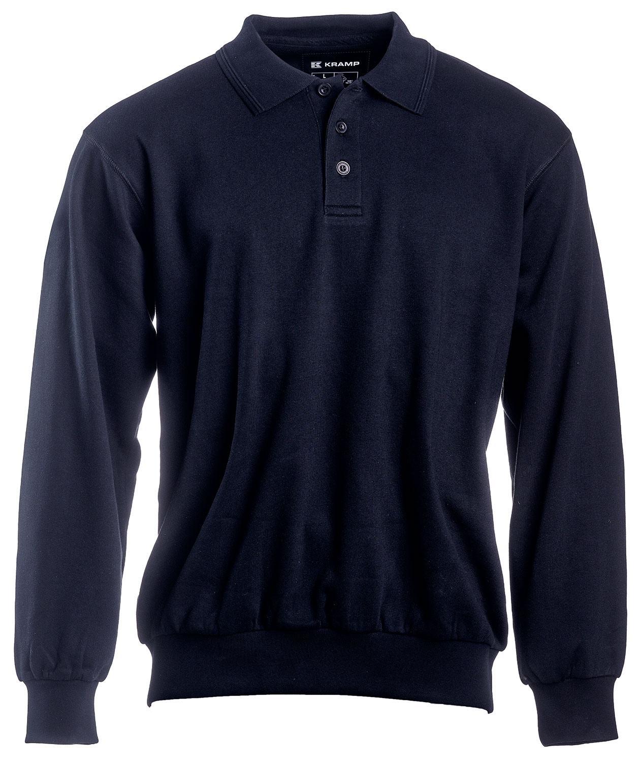 Kramp Original polo sweatshirt, Marinebl&aring;