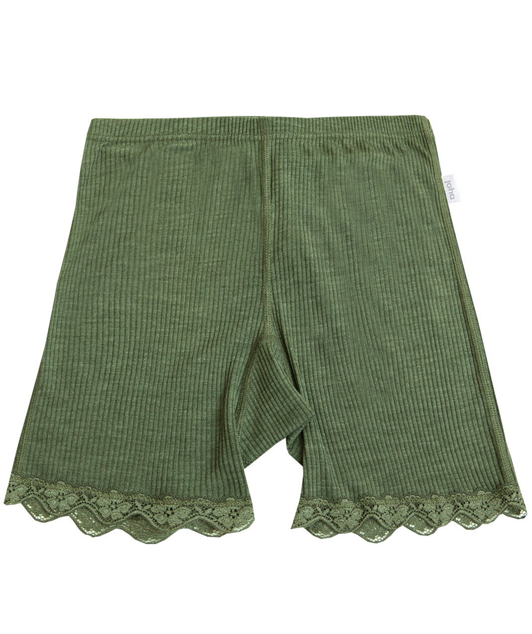 Joha Kate shorts dam, ull/silke, Olivgr&ouml;n