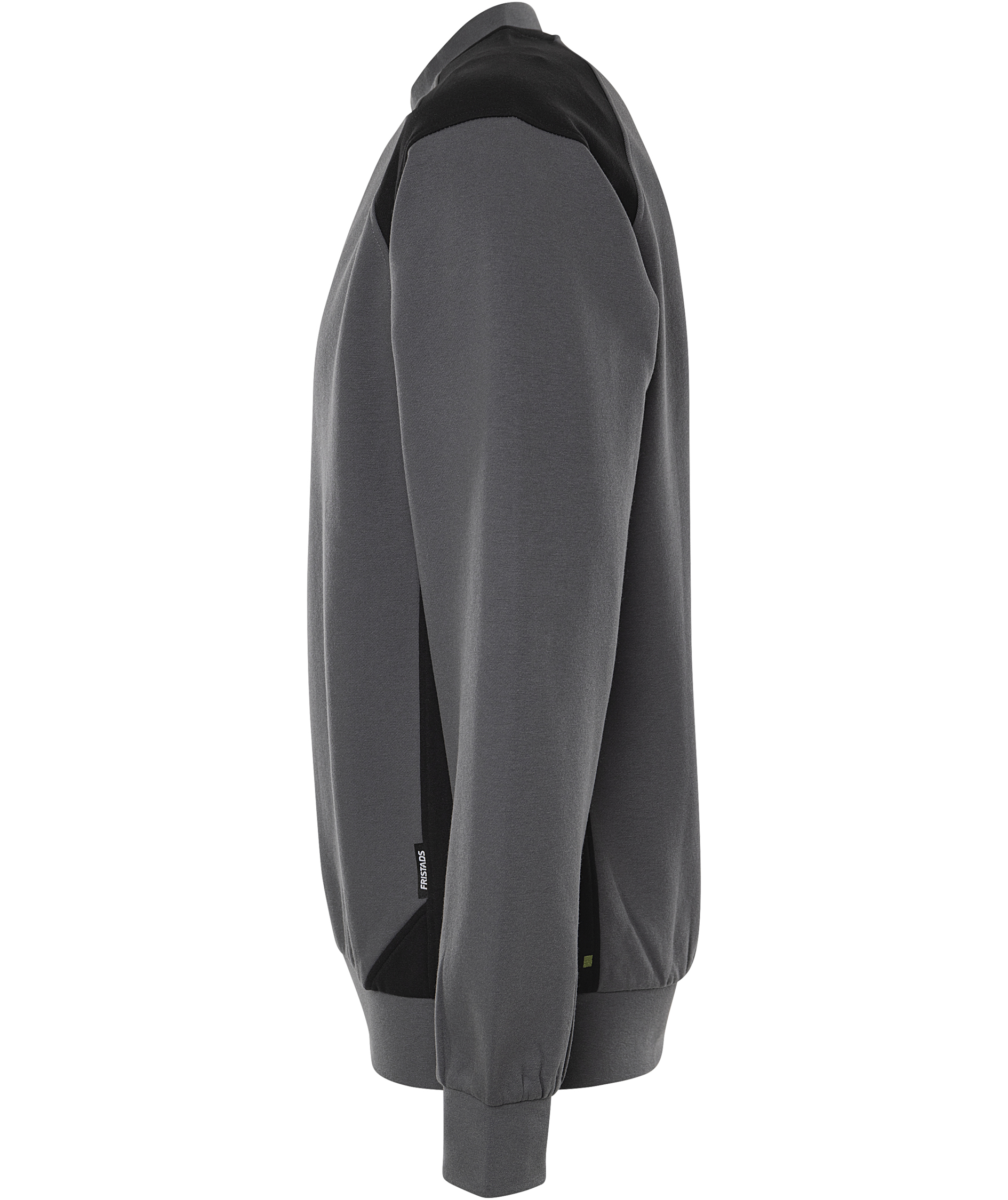 Fristads sweatshirt 7048 GSM, Gr&aring;/Svart, large image number 3