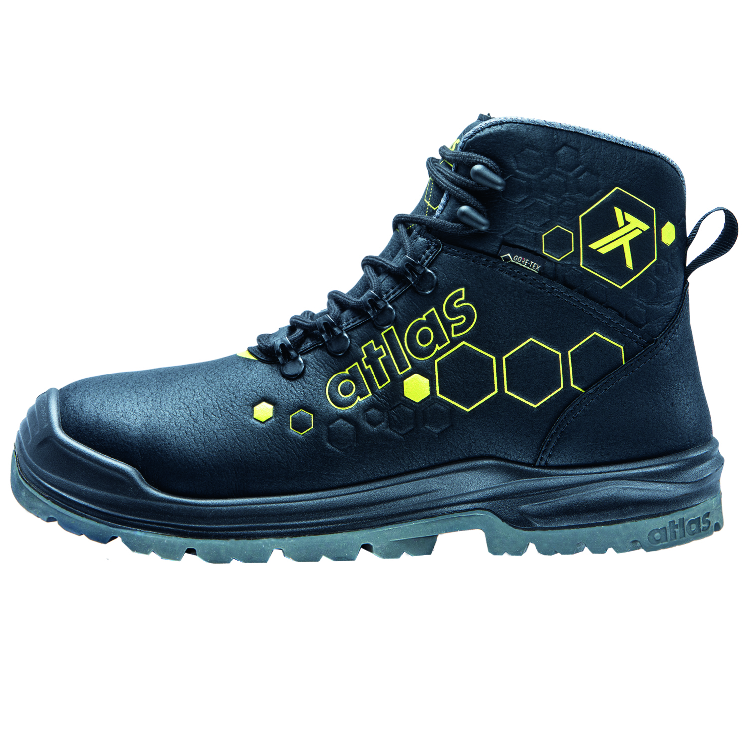 Atlas XT 510 GTX safety boots S3, Black/Yellow