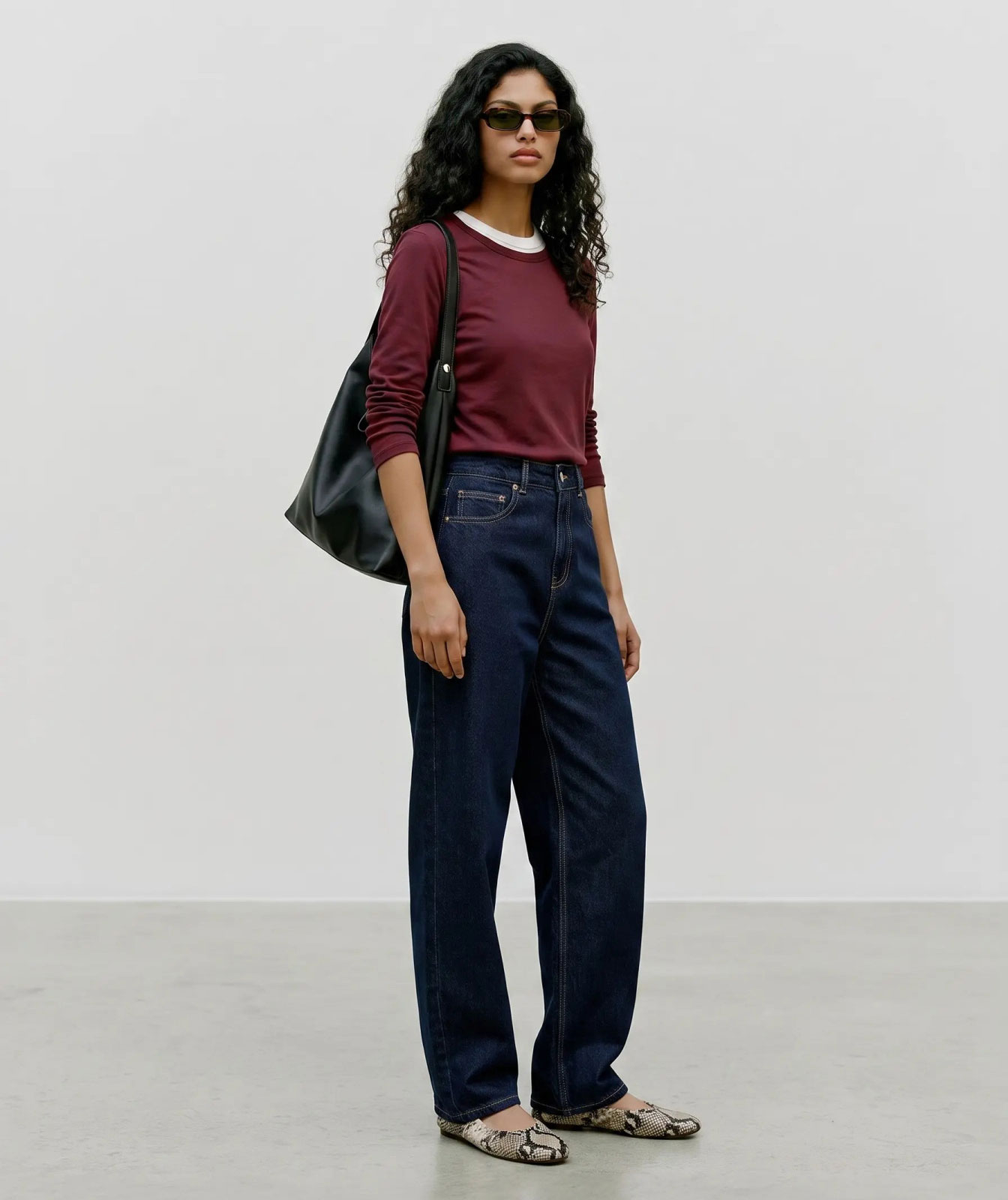 Vero Moda VMADA long-sleeved T-shirt, Windsor Wine, large image number 4