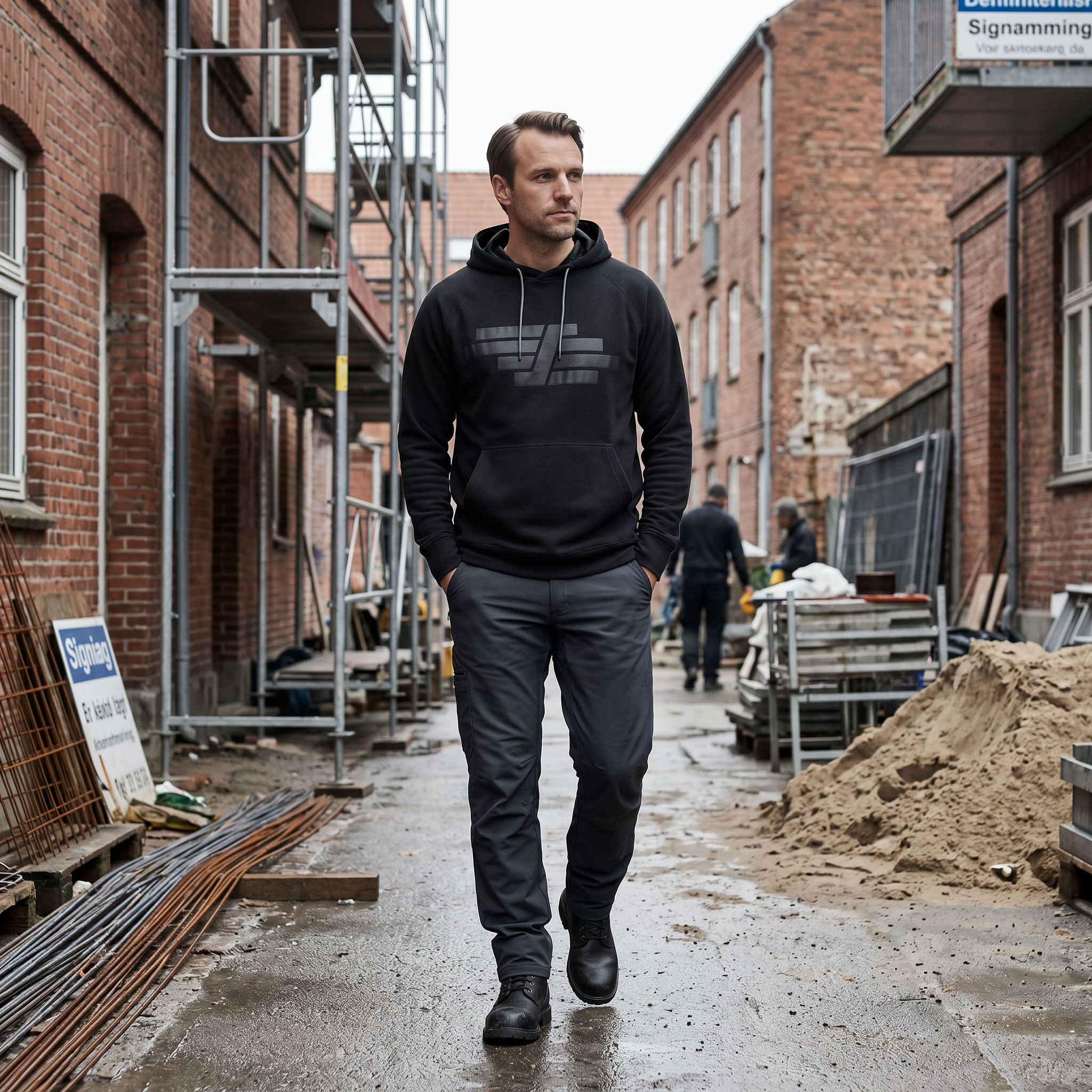 Snickers AllroundWork Polartec&reg; frott&eacute; hoodie 8075, Black