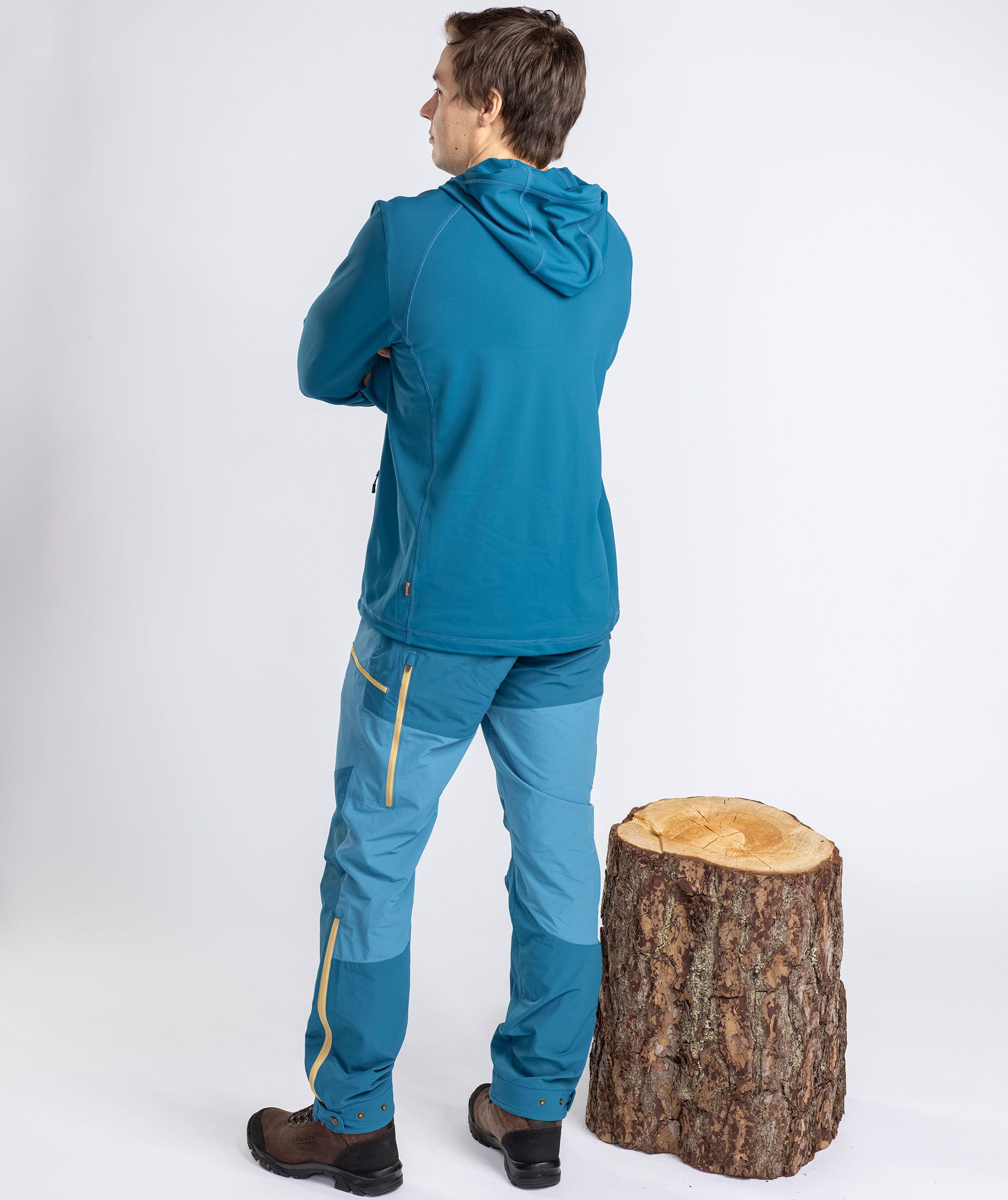 Pinewood&nbsp;Abisko Light bukser, Azur Blue/Dark Azur Blue, large image number 3