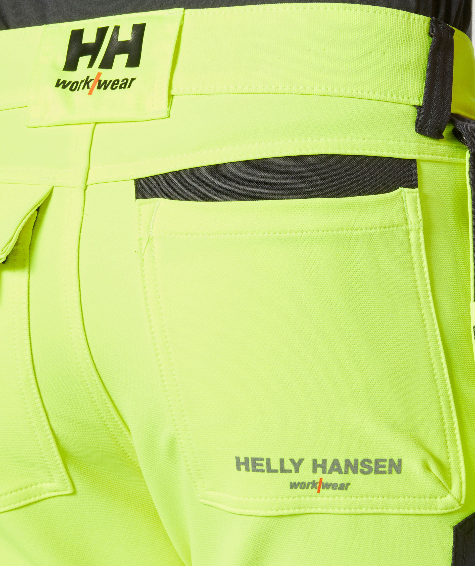 Helly Hansen ICU hantverksbyxa full stretch, Varsel gul/charcoal, large image number 9
