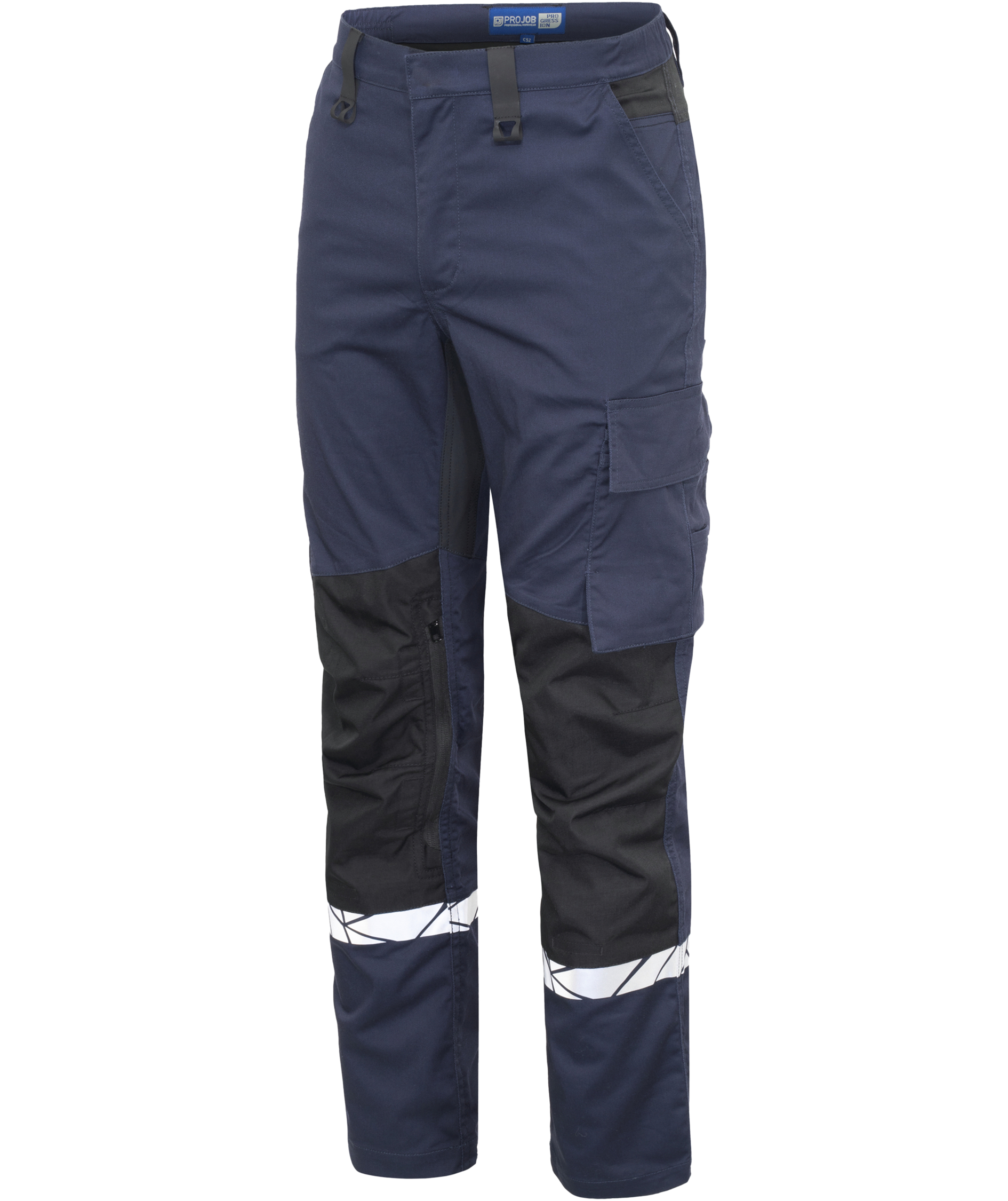 ProJob arbejdsbukser 7508, Marine/Sort, large image number 5