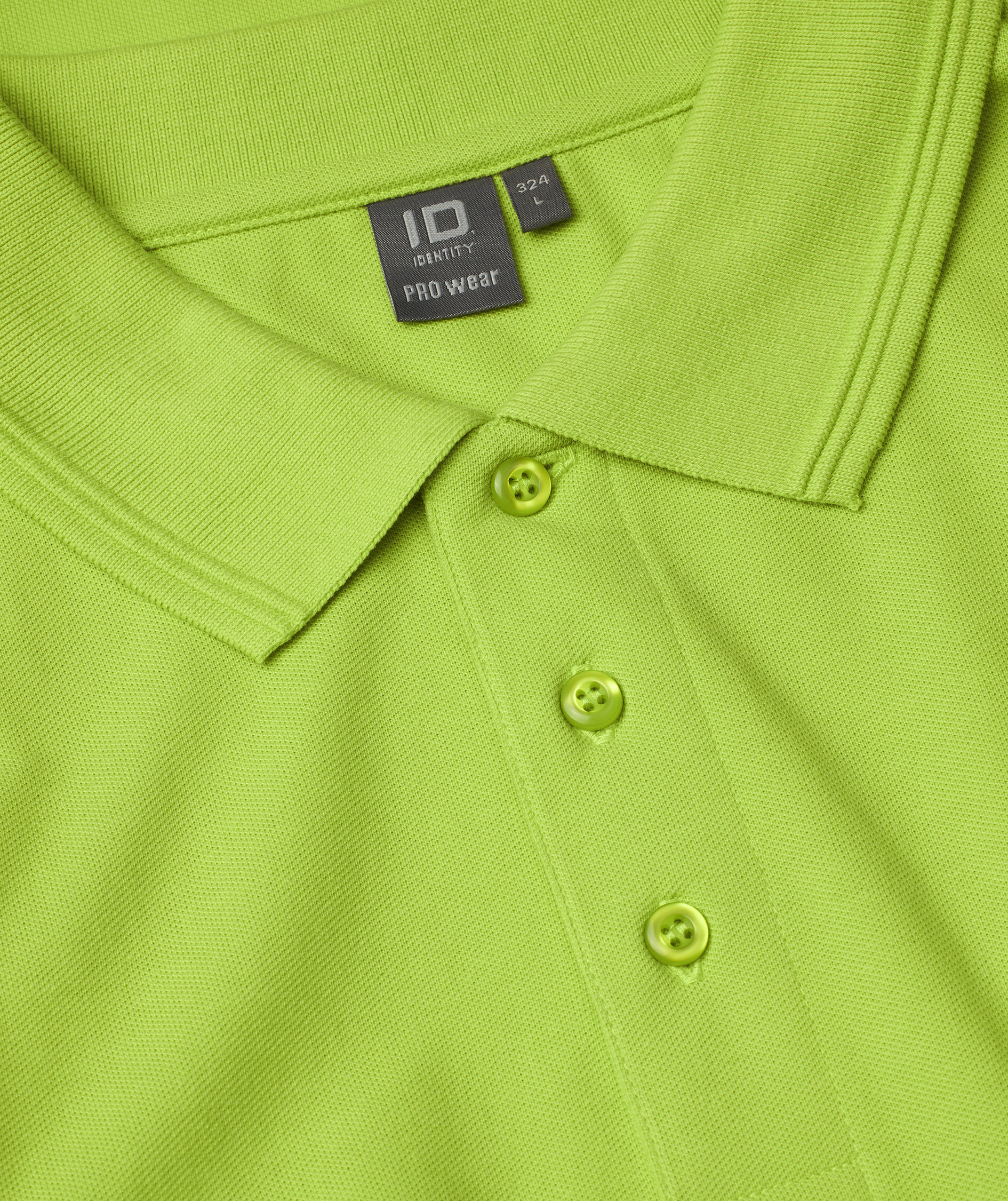 ID PRO Wear Polo T-shirt, Lime, large image number 3