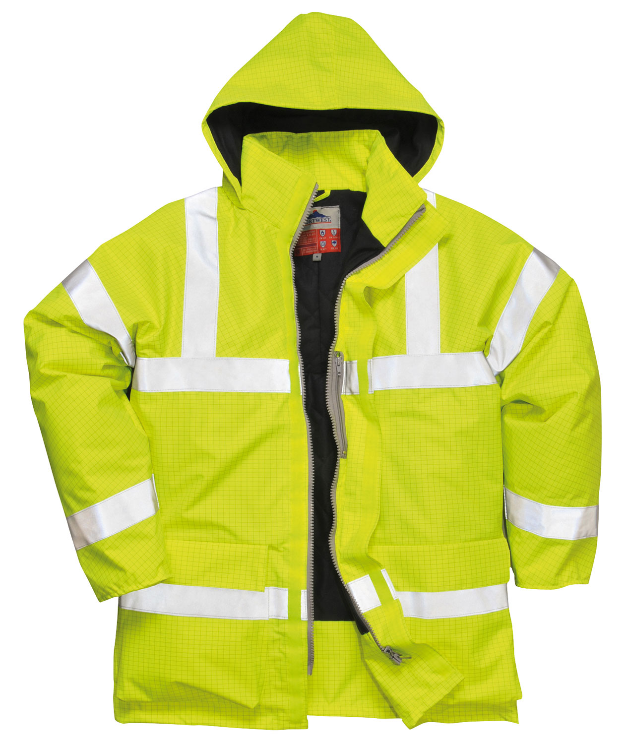 Portwest BizFlame regnjacka, Varsel Gul