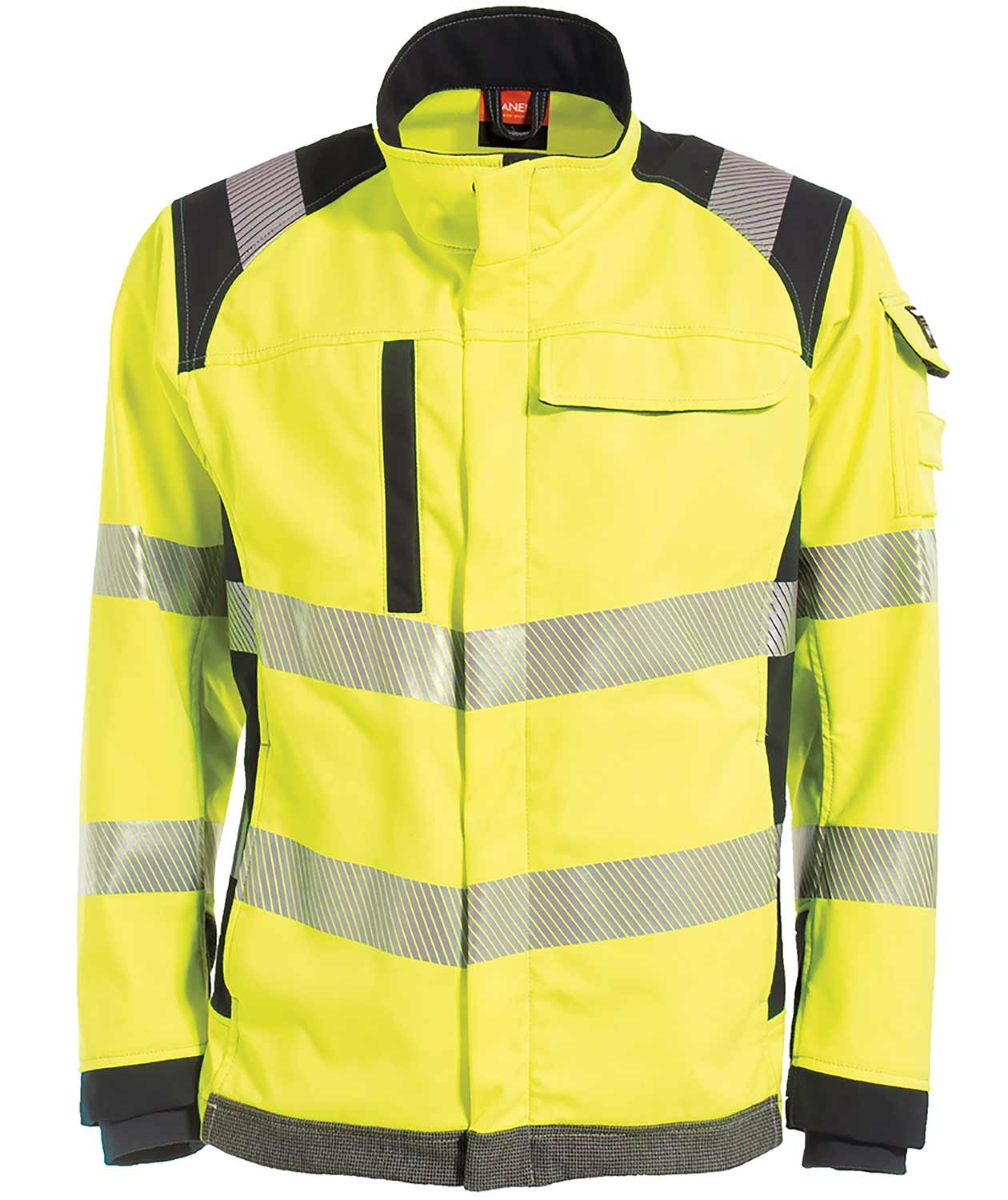 Tranemo Stretch FR Softshelljacke, Hi-vis gelb/marineblau