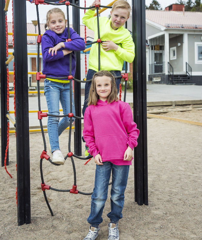 Clique Basic Hoddy / hoodie barn, Ljus Cerise