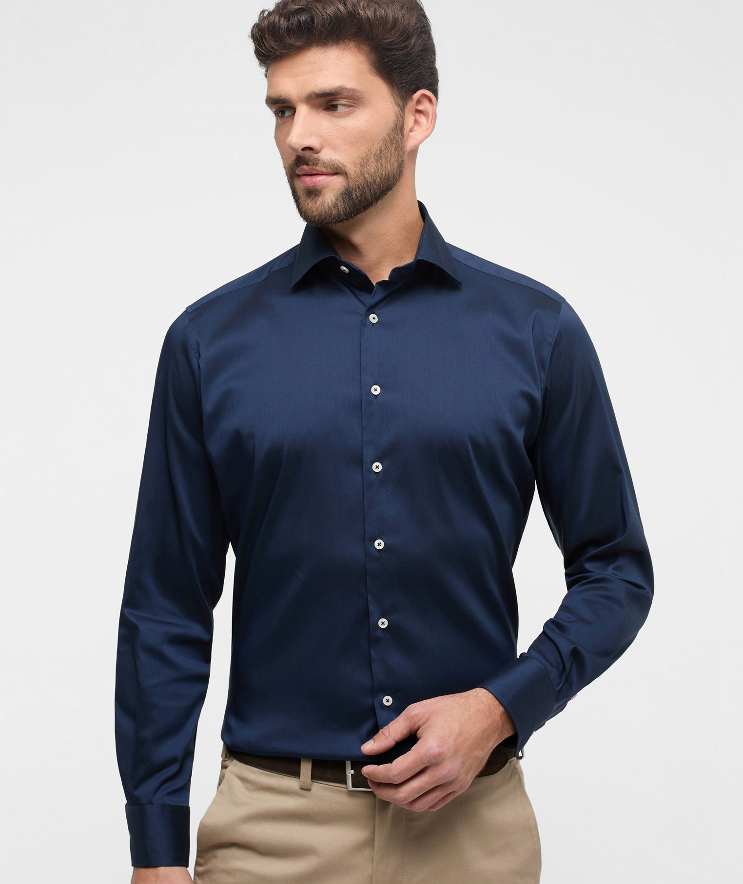 Eterna Performance Modern Fit skjorte, Navy