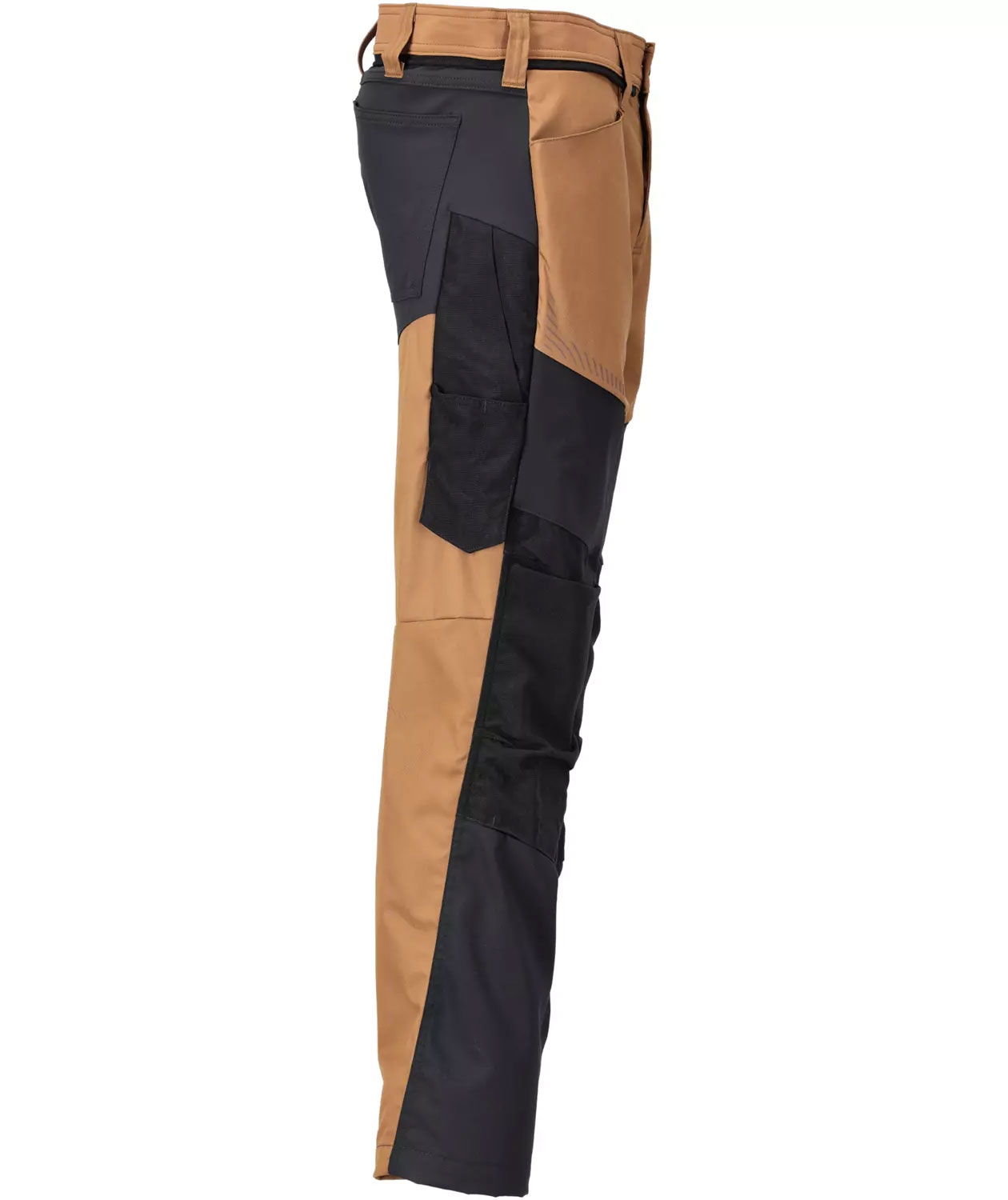 Mascot Customized Arbeitshose, Nu&szlig;braun/Schwarz, large image number 2