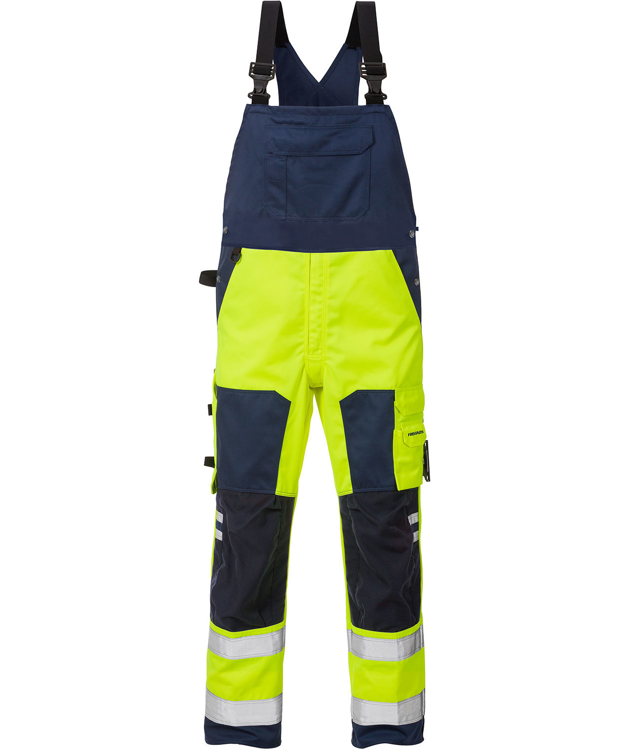 Fristads h&auml;ngselbyxa 1015, Varsel gul/marinbl&aring;