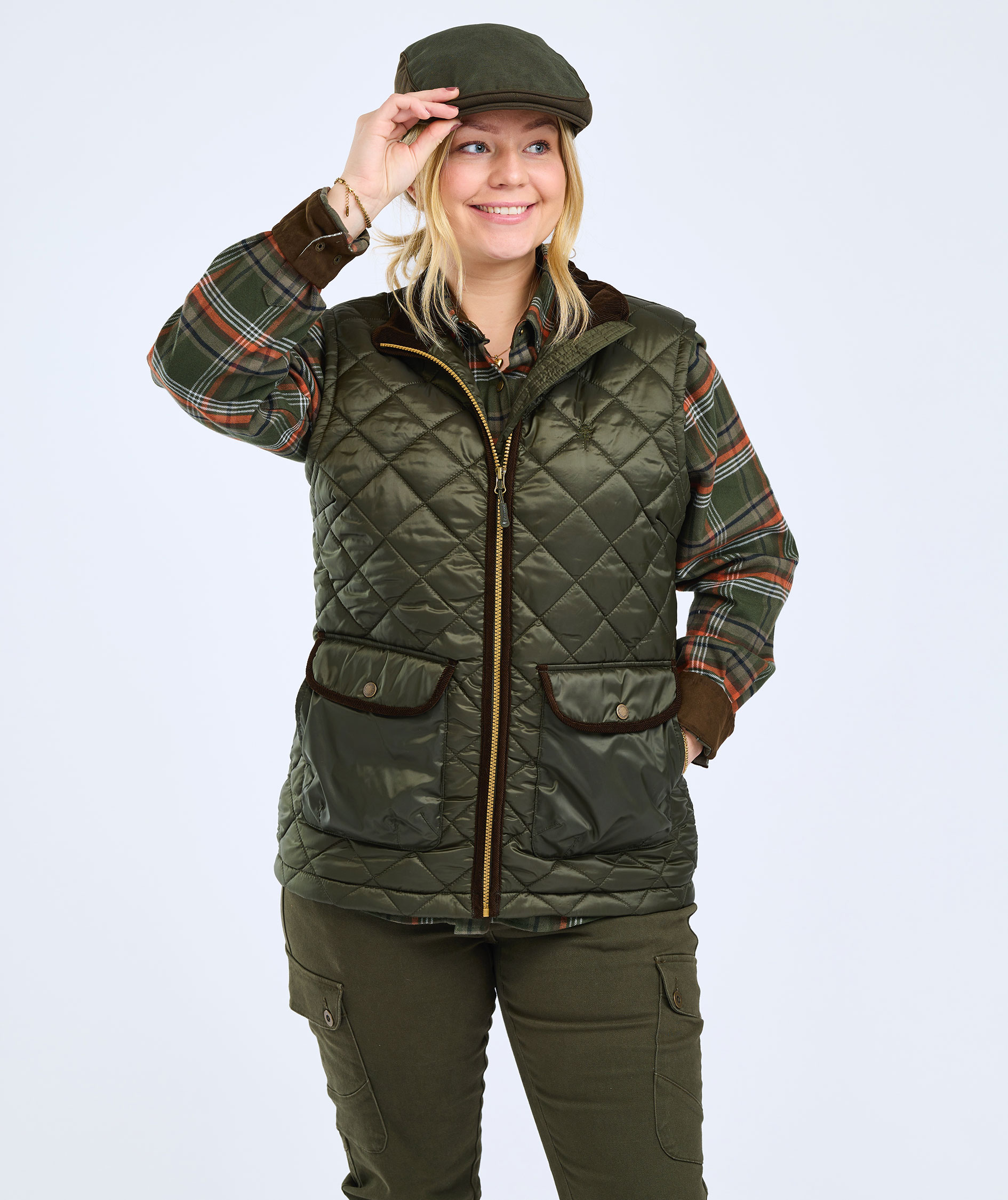 Pinewood Nydala Classic damevest, Moss green, large image number 8