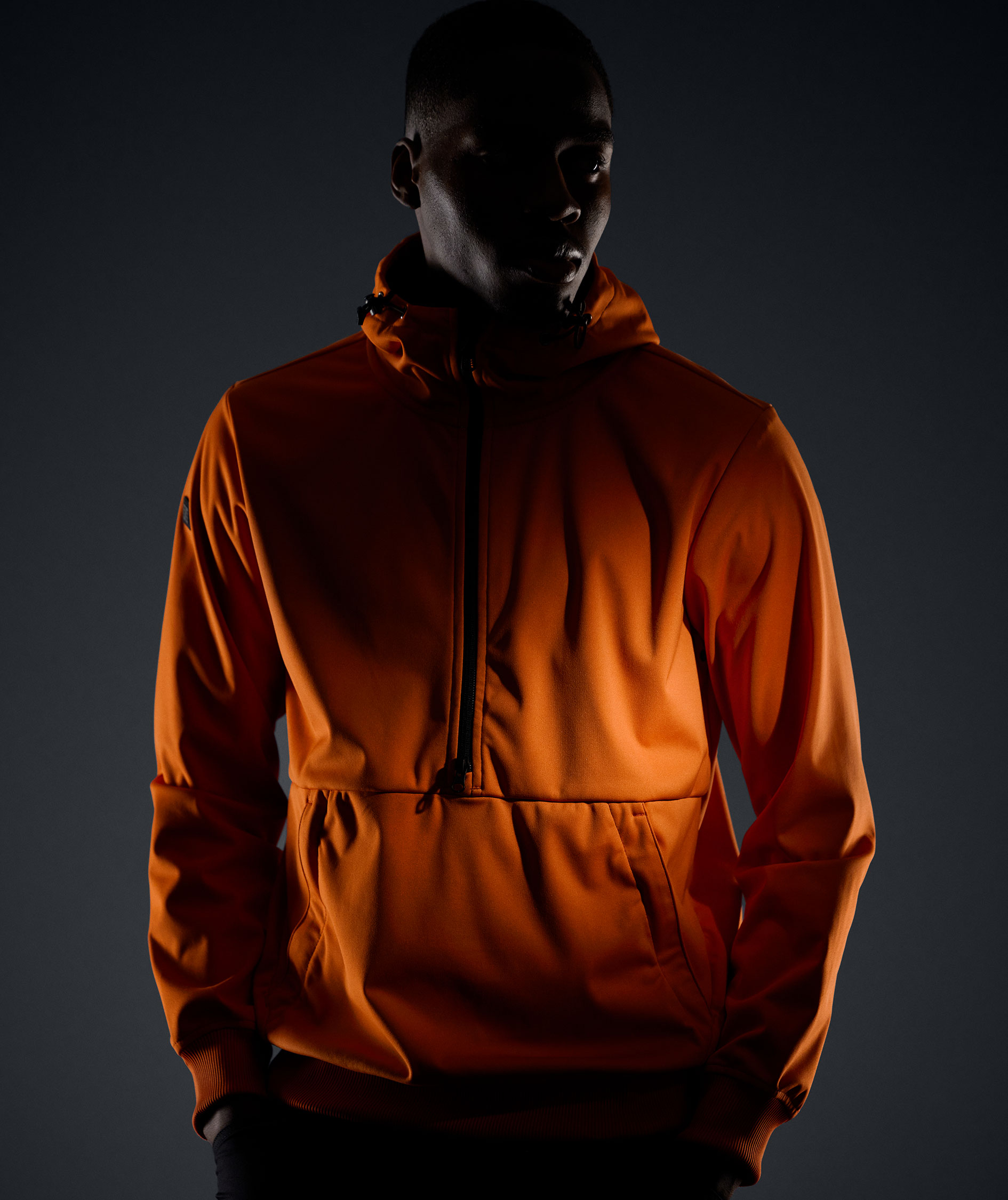 Snickers FlexiWork Windblocker Softshell Hoodie 8400, Warm Orange, large image number 4