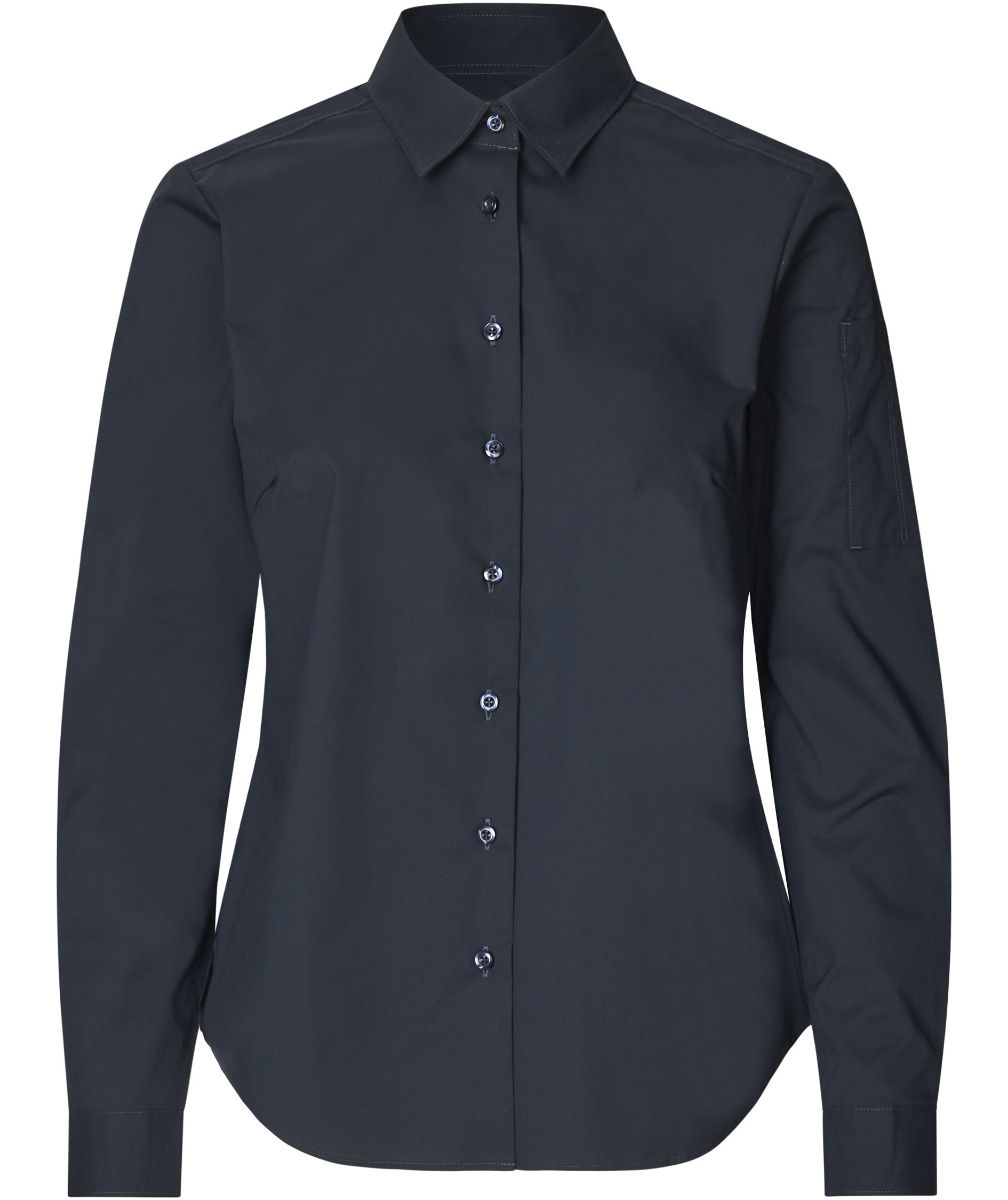 Seven Seas Poplin Regular fit skjorta dam, Navy, Navy, swatch