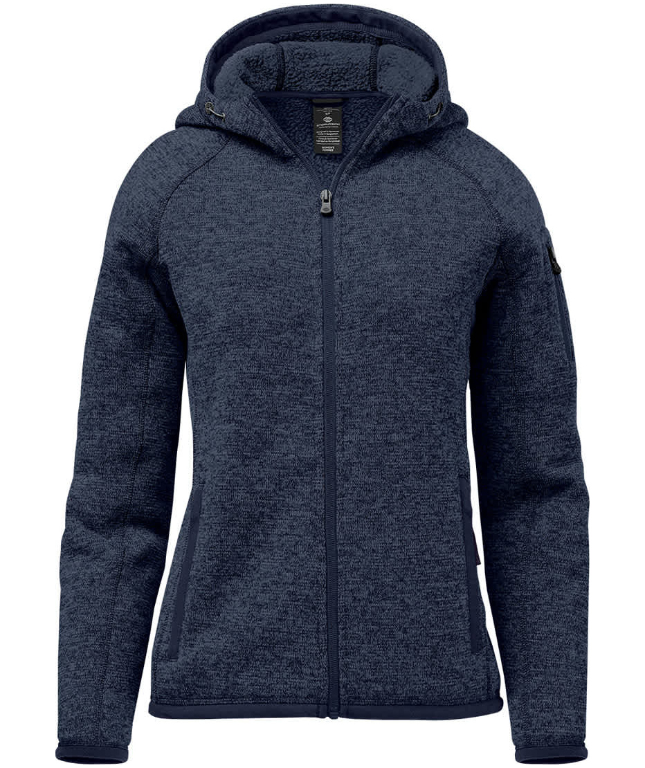 Stormtech Avalanche women's knitted jacket, Marine Melange, Marine Melange, swatch