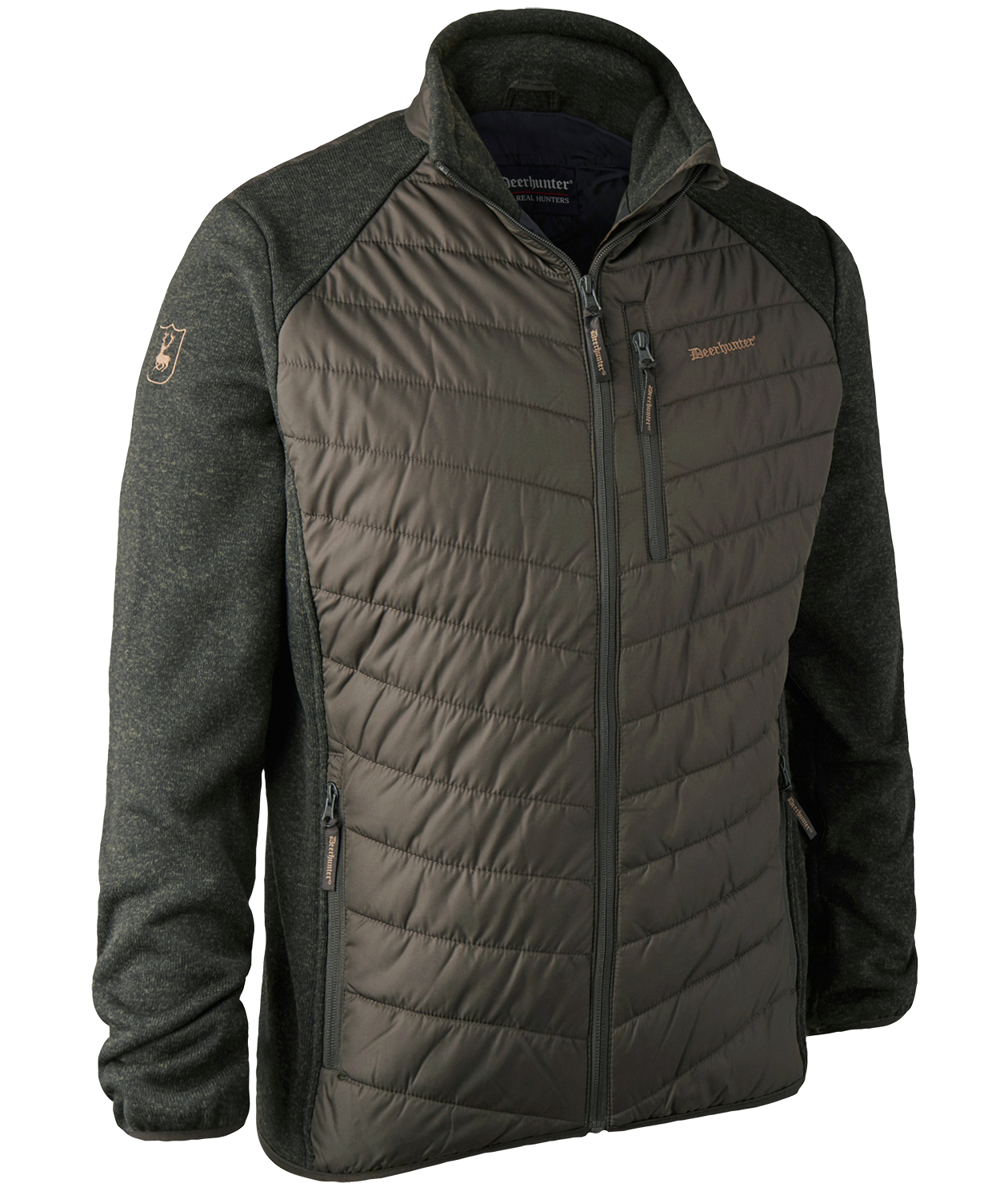 Deerhunter Moor vadderad jacka med stickning, Timber