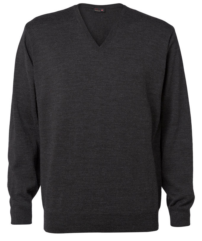 CC55 Copenhagen strikket genser med merinoull, Dark Charcoal Melange, Dark Charcoal Melange, swatch