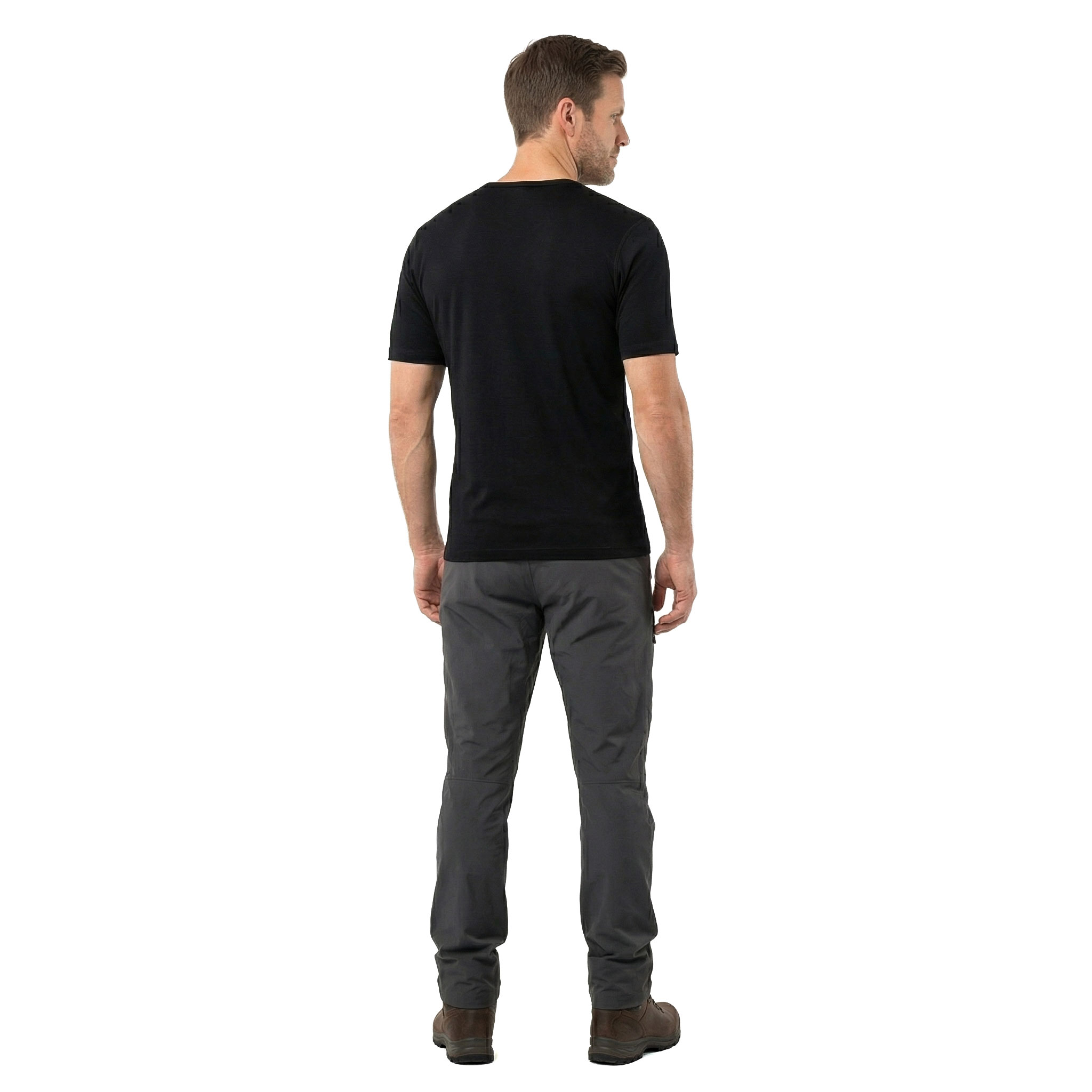 Westborn T-shirt med merinoull, Black, large image number 3