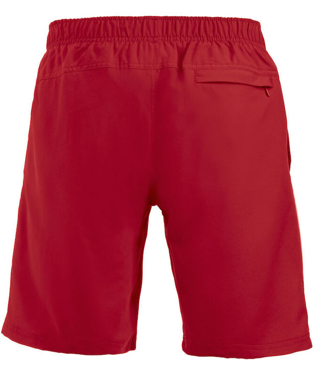 Clique Hollis sportsshorts, R&oslash;d/Hvid, large image number 2