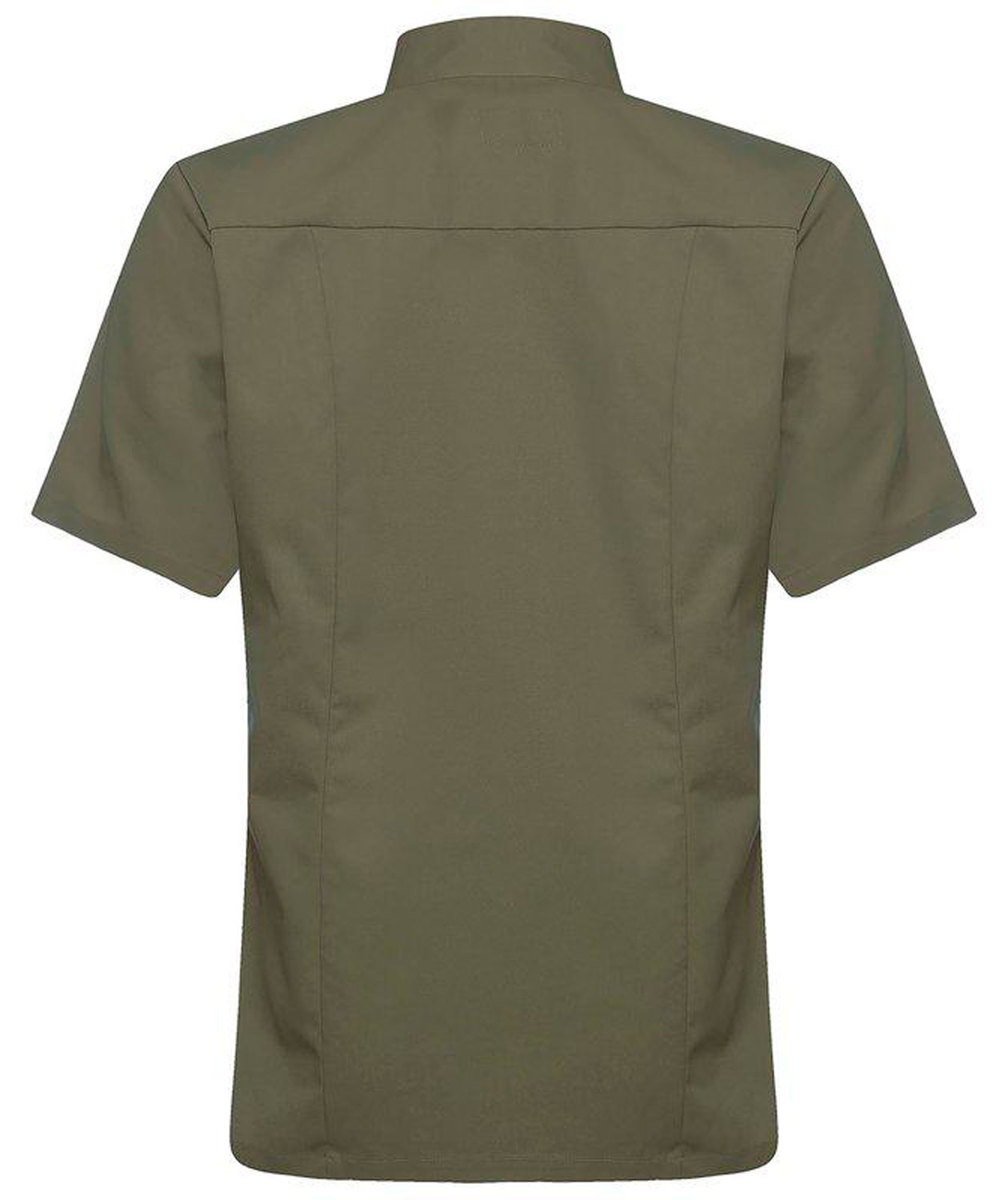 Segers slim fit kort&aelig;rmet kokkeskjorte, Olivengr&oslash;n, large image number 2