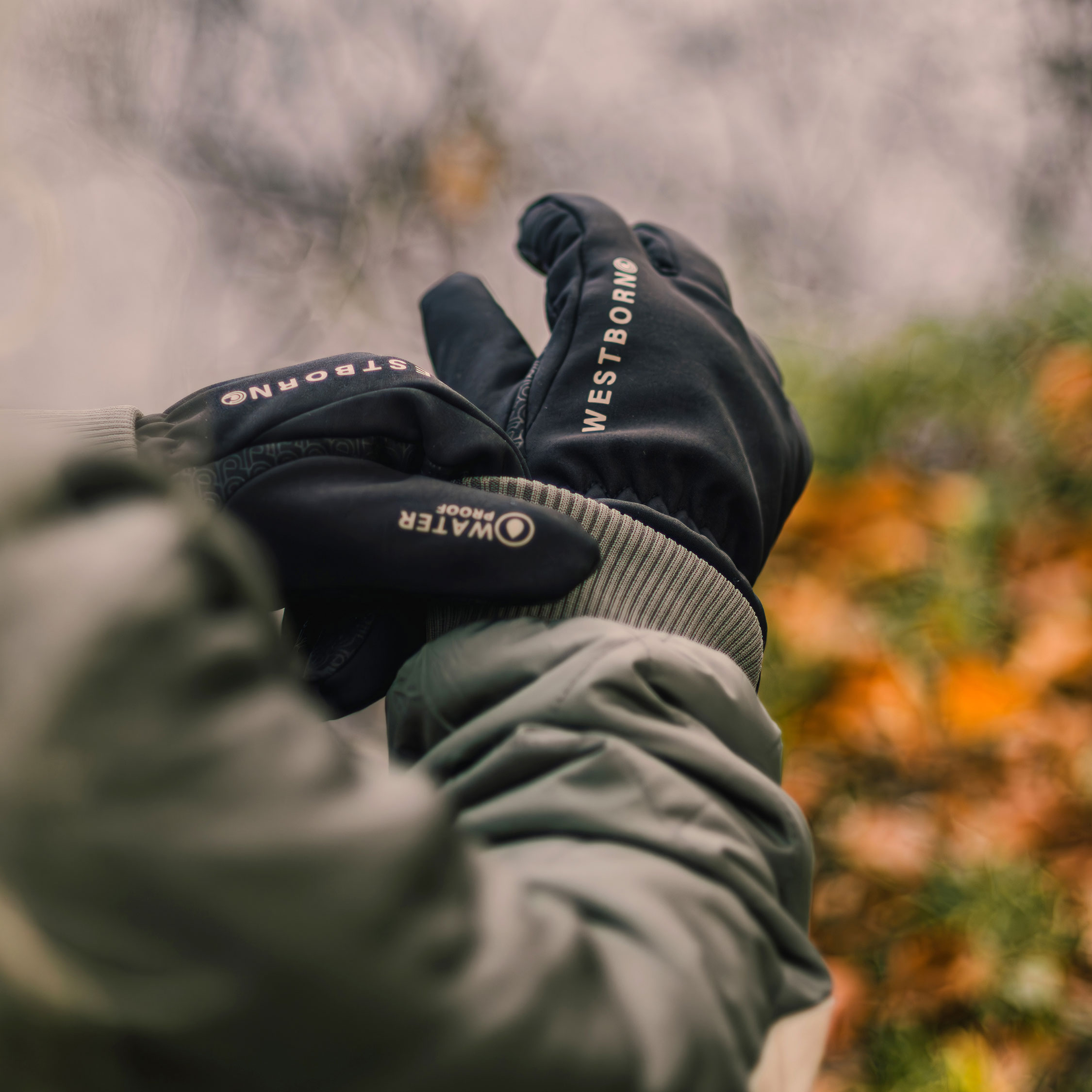 Westborn vandt&aelig;tte handsker, Black