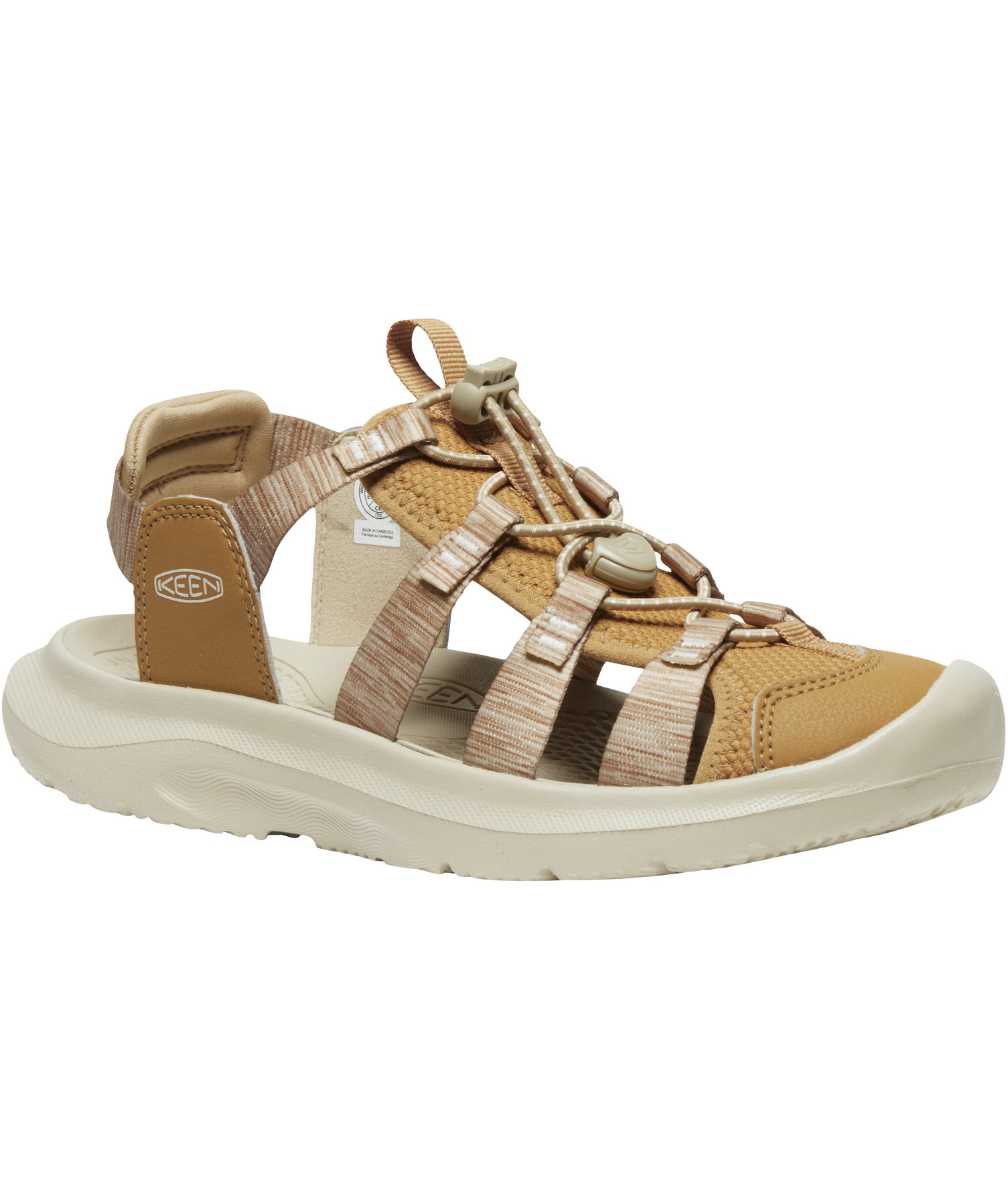 Keen Seanik H2 dame sandaler, Chipmunk/cornstalk