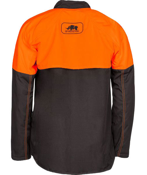 SIP BasePro skyddsjacka, Varsel orange/Gr&aring;