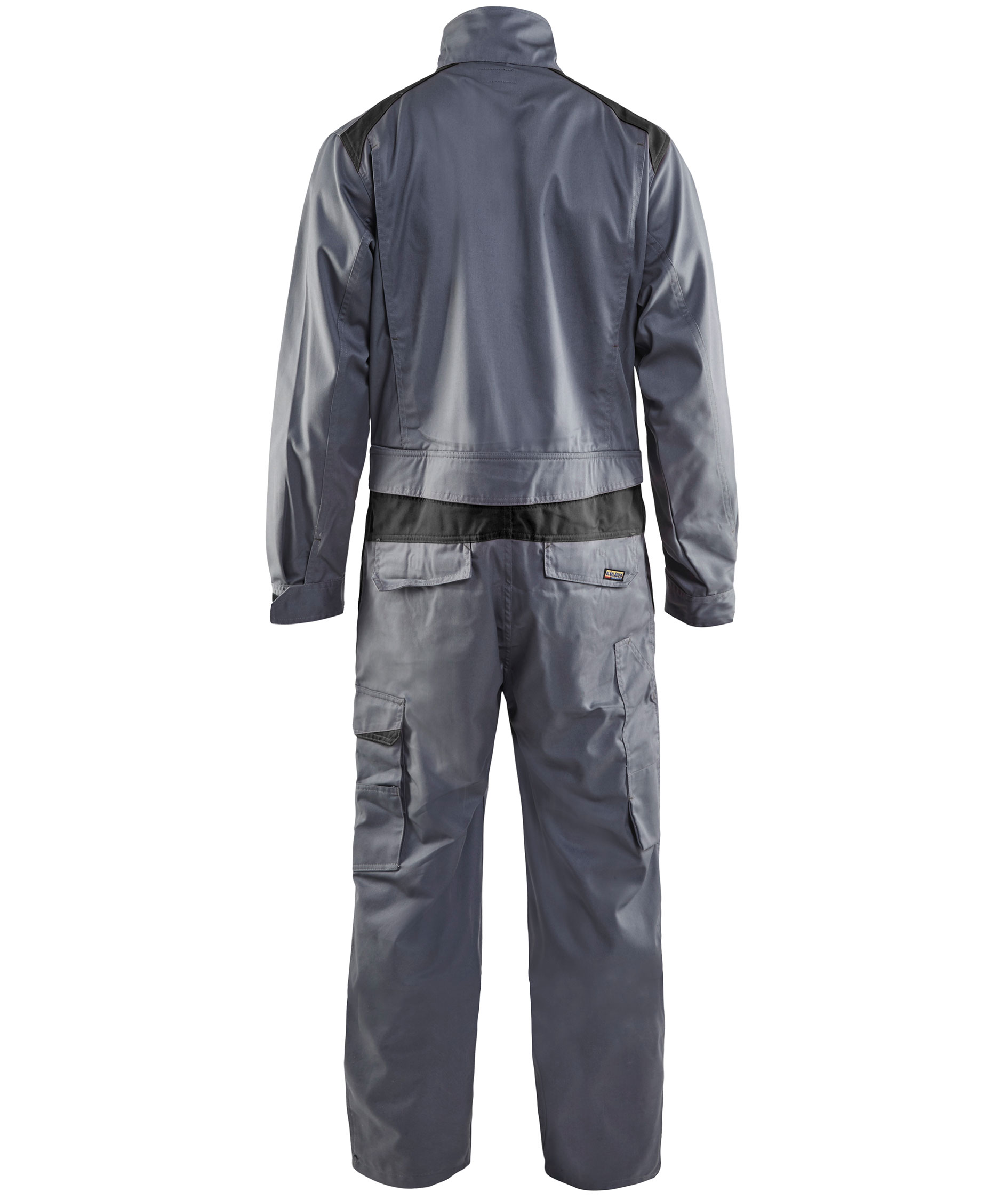 Bl&aring;kl&auml;der industrioverall, Gr&aring;/Svart