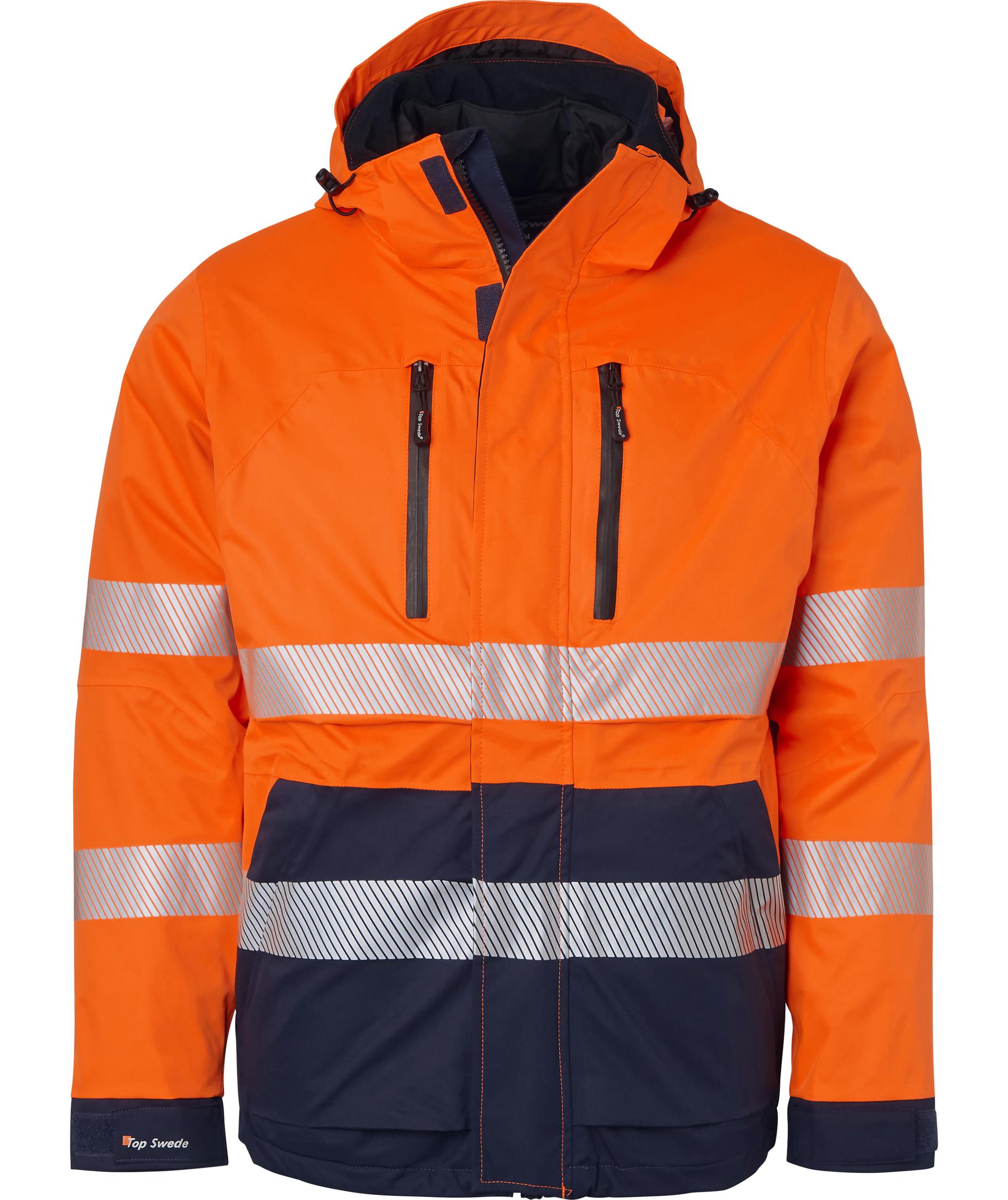 Top Swede 3-i-1 vinterjacka 127, Varsel Orange/Navy