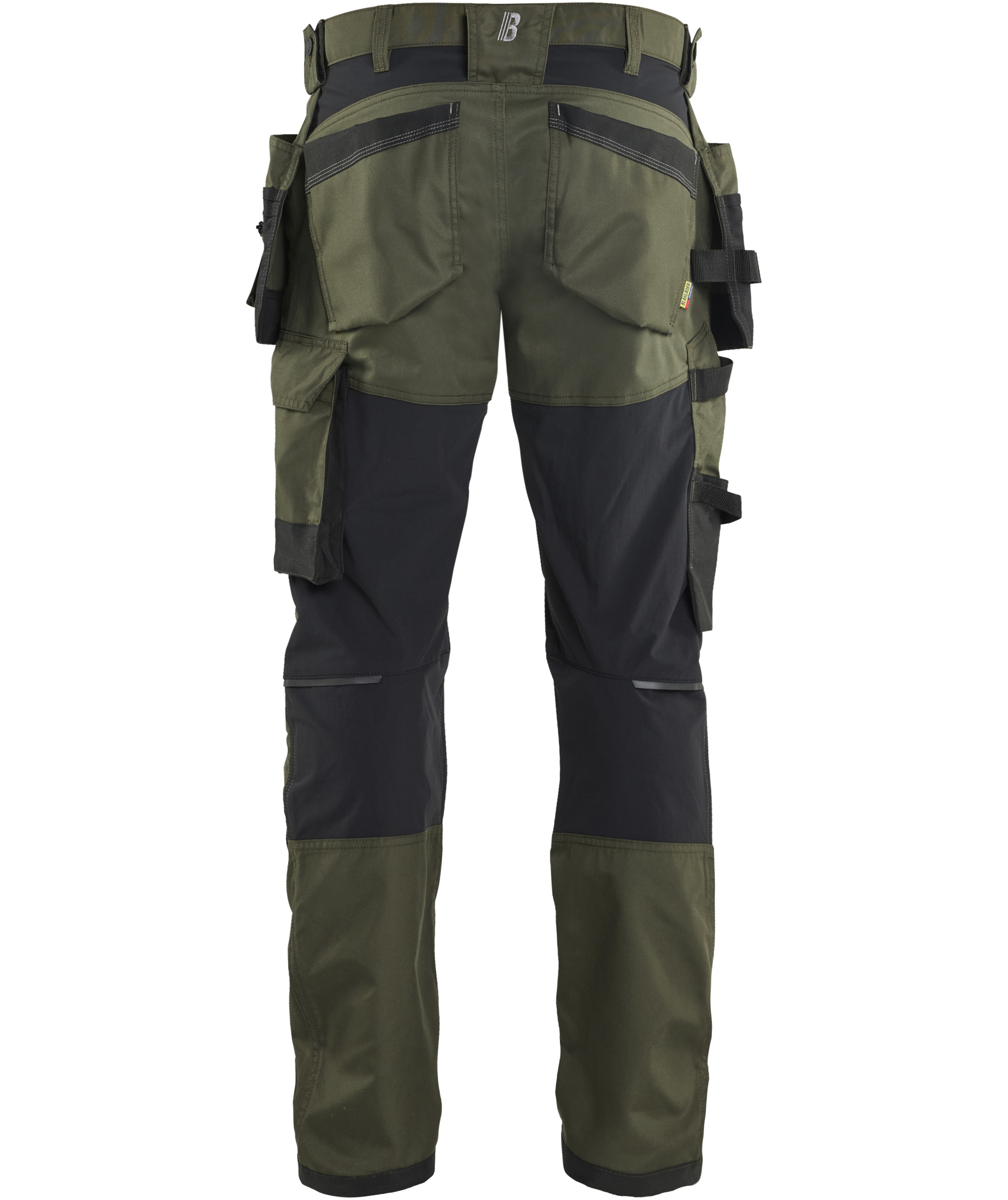 Bl&aring;kl&auml;der h&aring;ndv&aelig;rkerbukser, Skovgr&oslash;n/sort