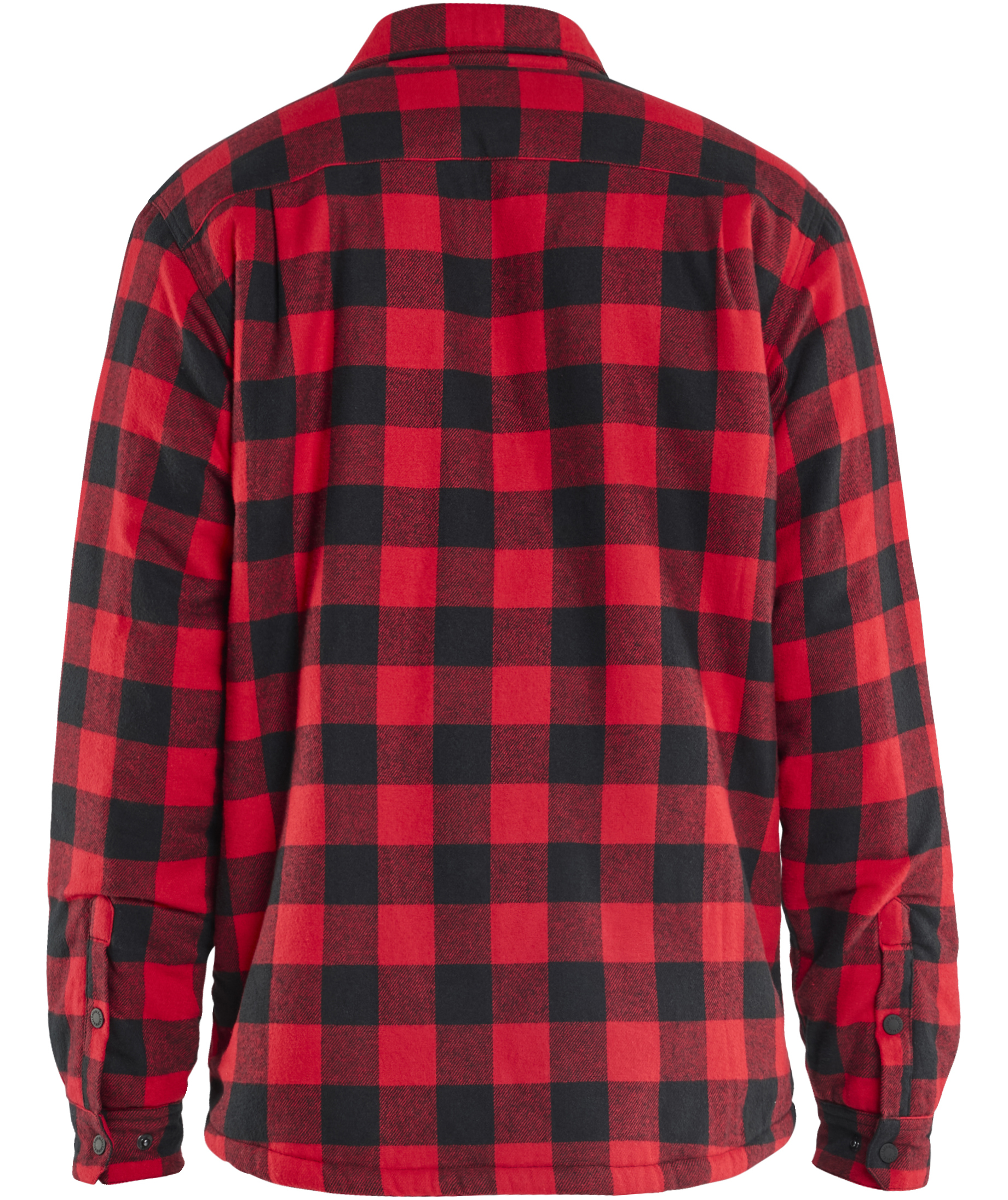 Bl&aring;kl&auml;der flanell skjortjacka, R&ouml;d/Svart