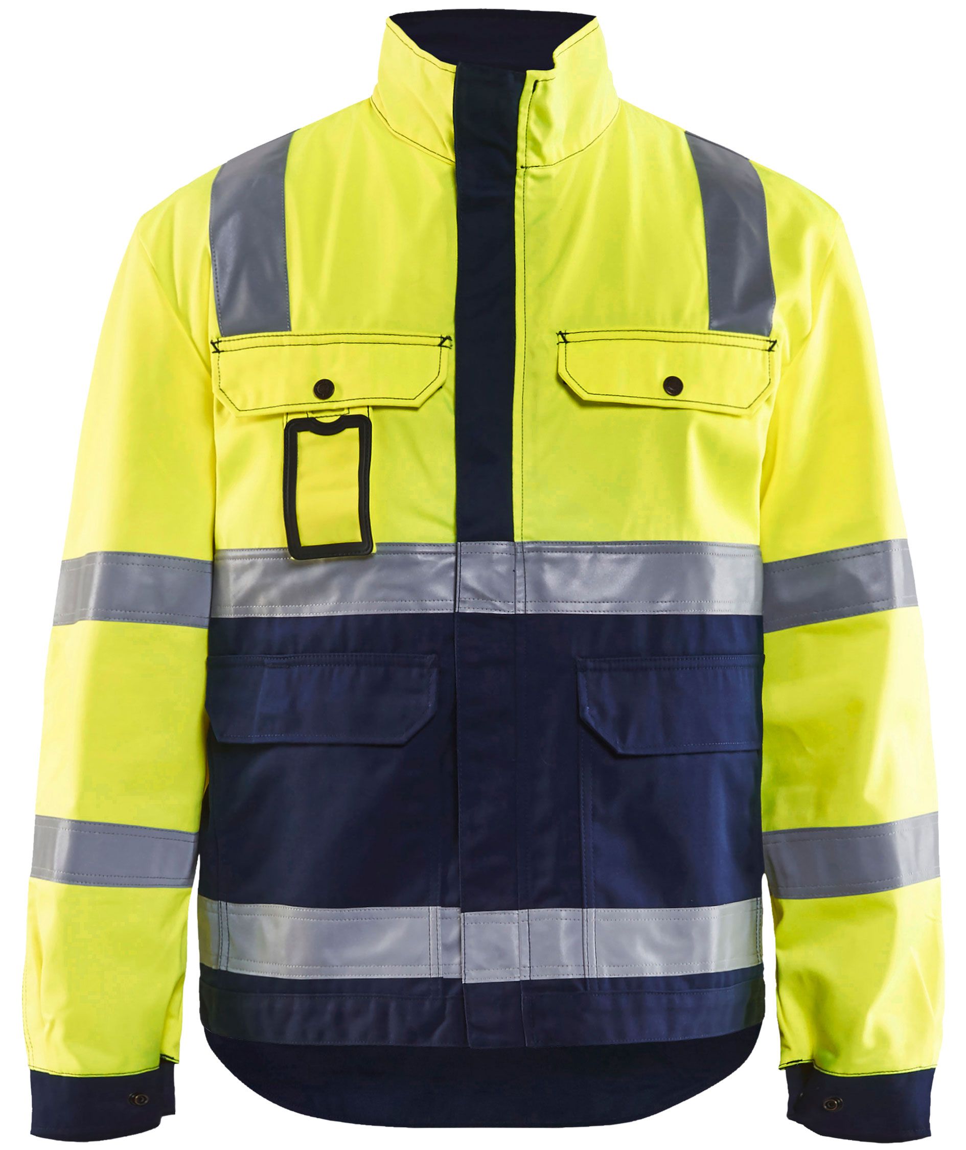 Bl&aring;kl&auml;der arbejdsjakke, Hi-vis&nbsp;Gul/Marine, large image number 0