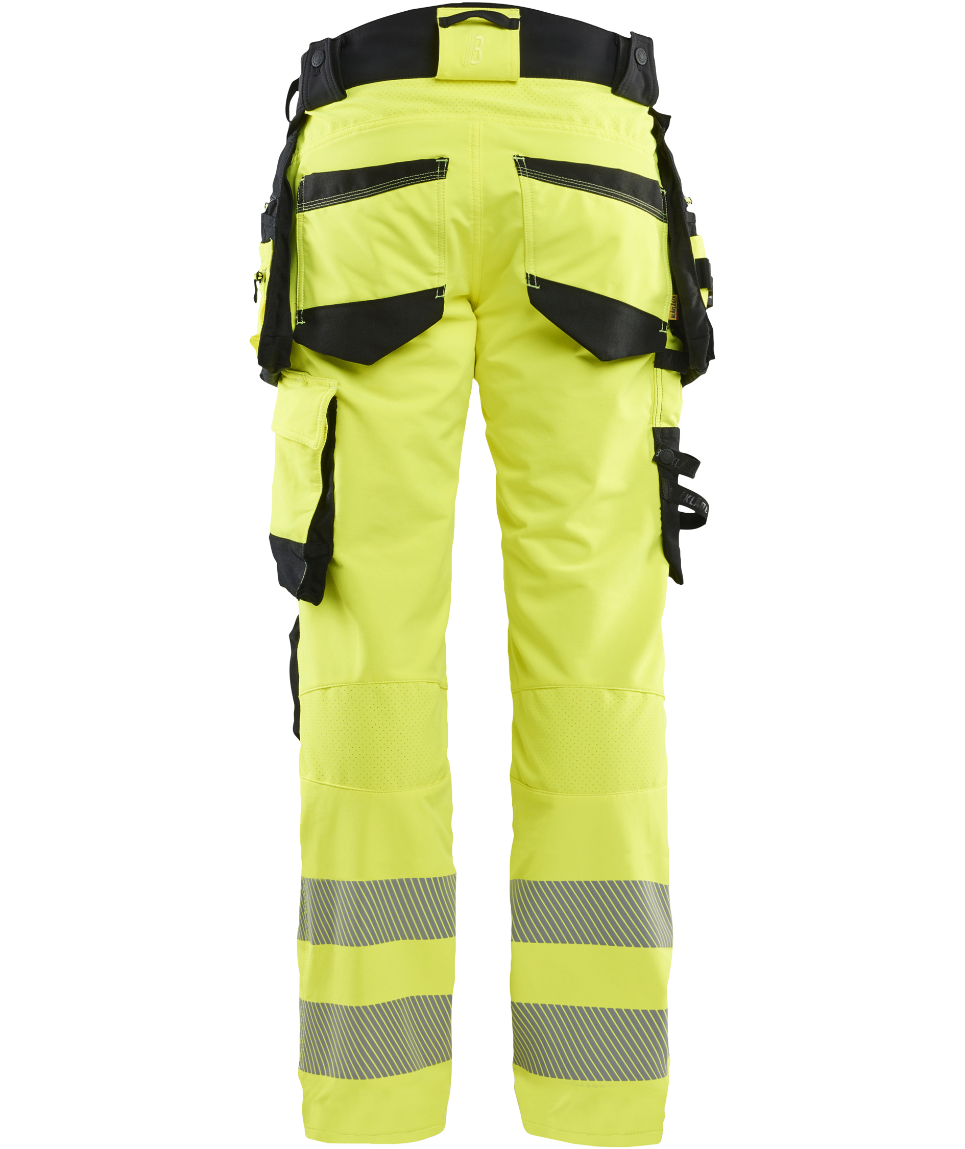 Bl&aring;kl&auml;der h&aring;ndv&aelig;rkerbukser full stretch, Hi-vis Gul/Sort, large image number 1