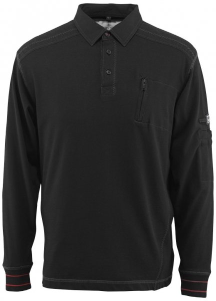 Mascot Frontline Ios lang&auml;rmliges Poloshirt, Schwarz, Schwarz, swatch