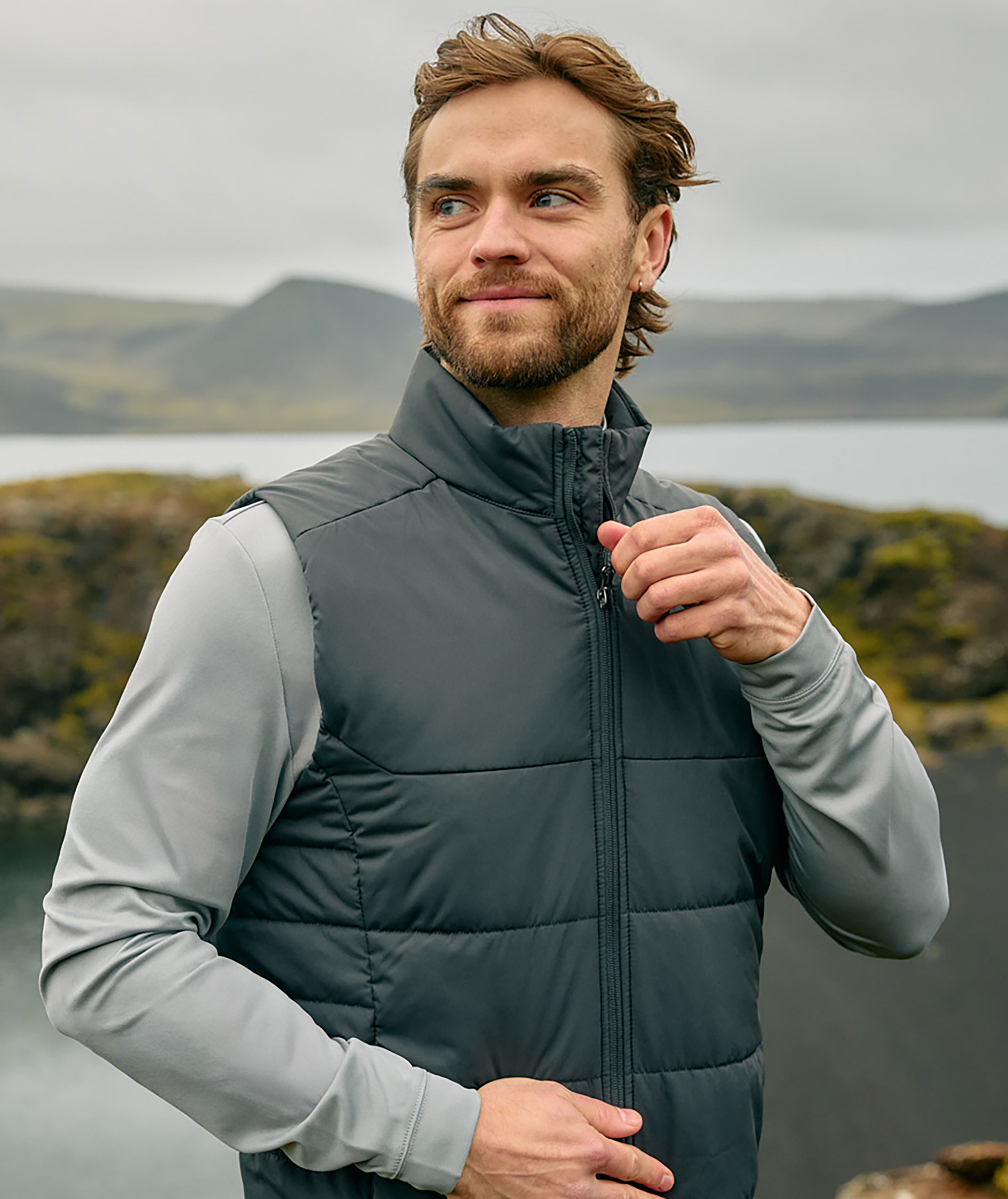 Stormtech Sierra vatteret vest, Granit, large image number 4