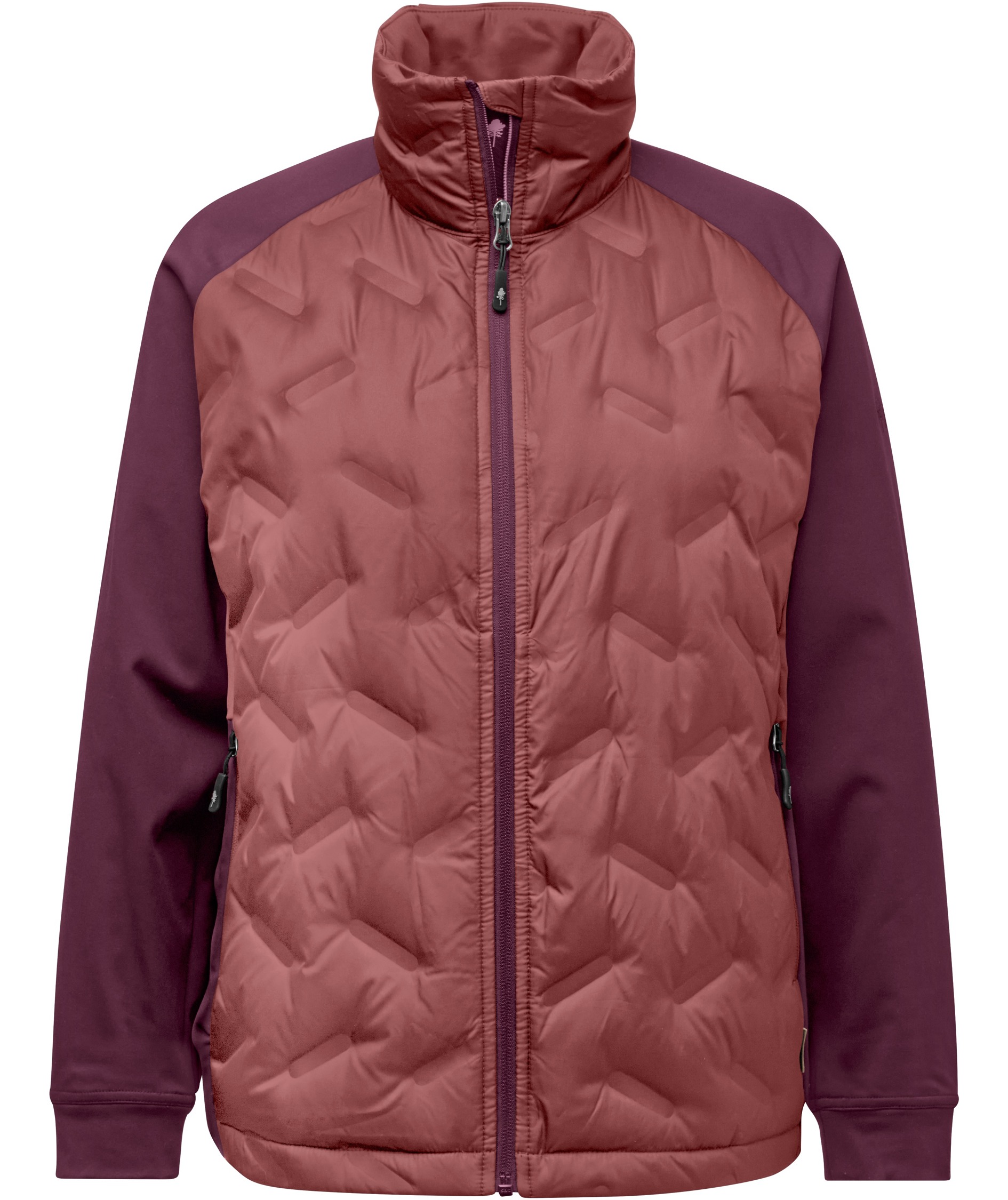 Pinewood&nbsp;Abisko Insulation dame hybridjakke, Brick Pink/Burgundy, large image number 0