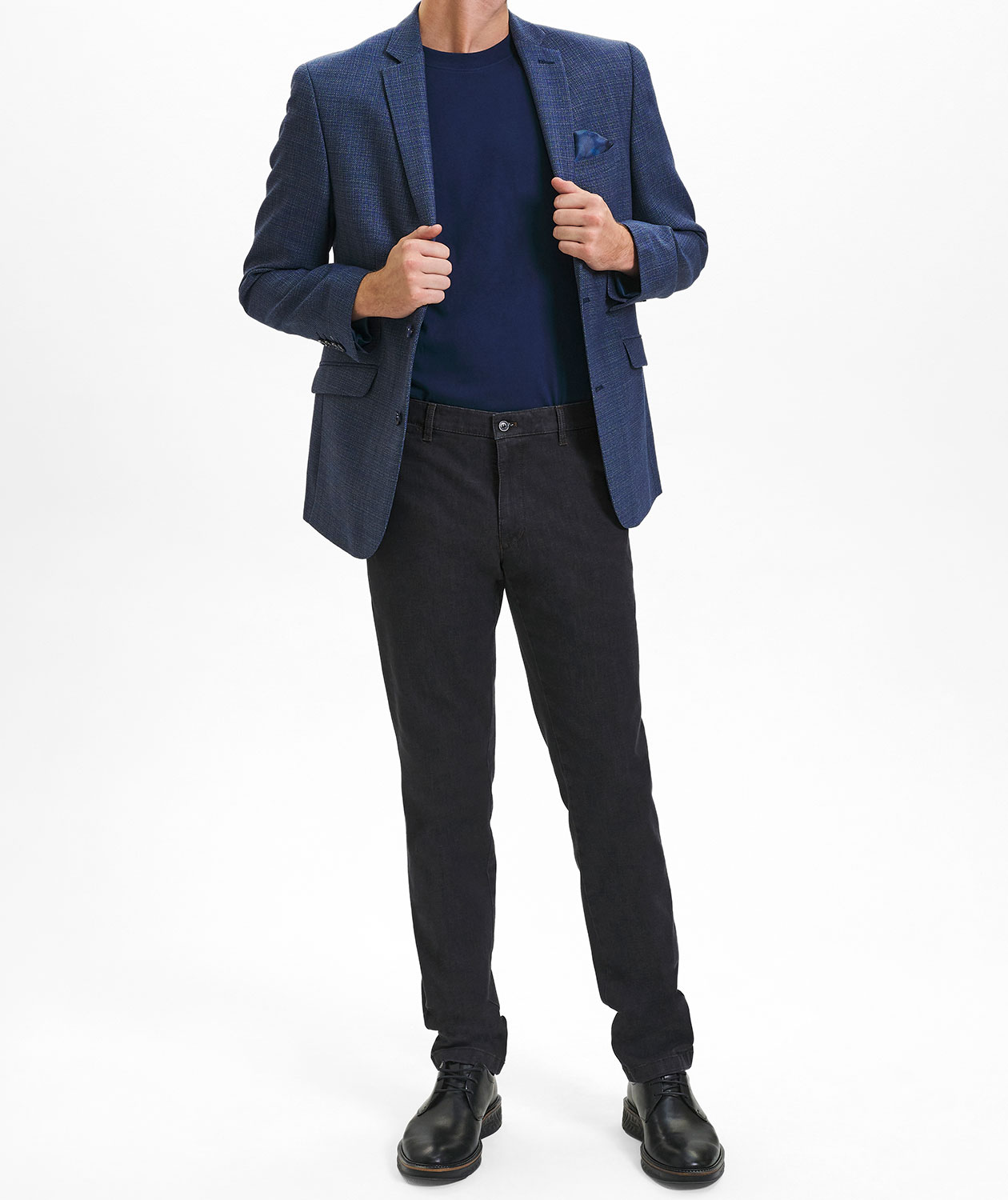 Sunwill Super Stretch Denim Chinos, Steel Grey