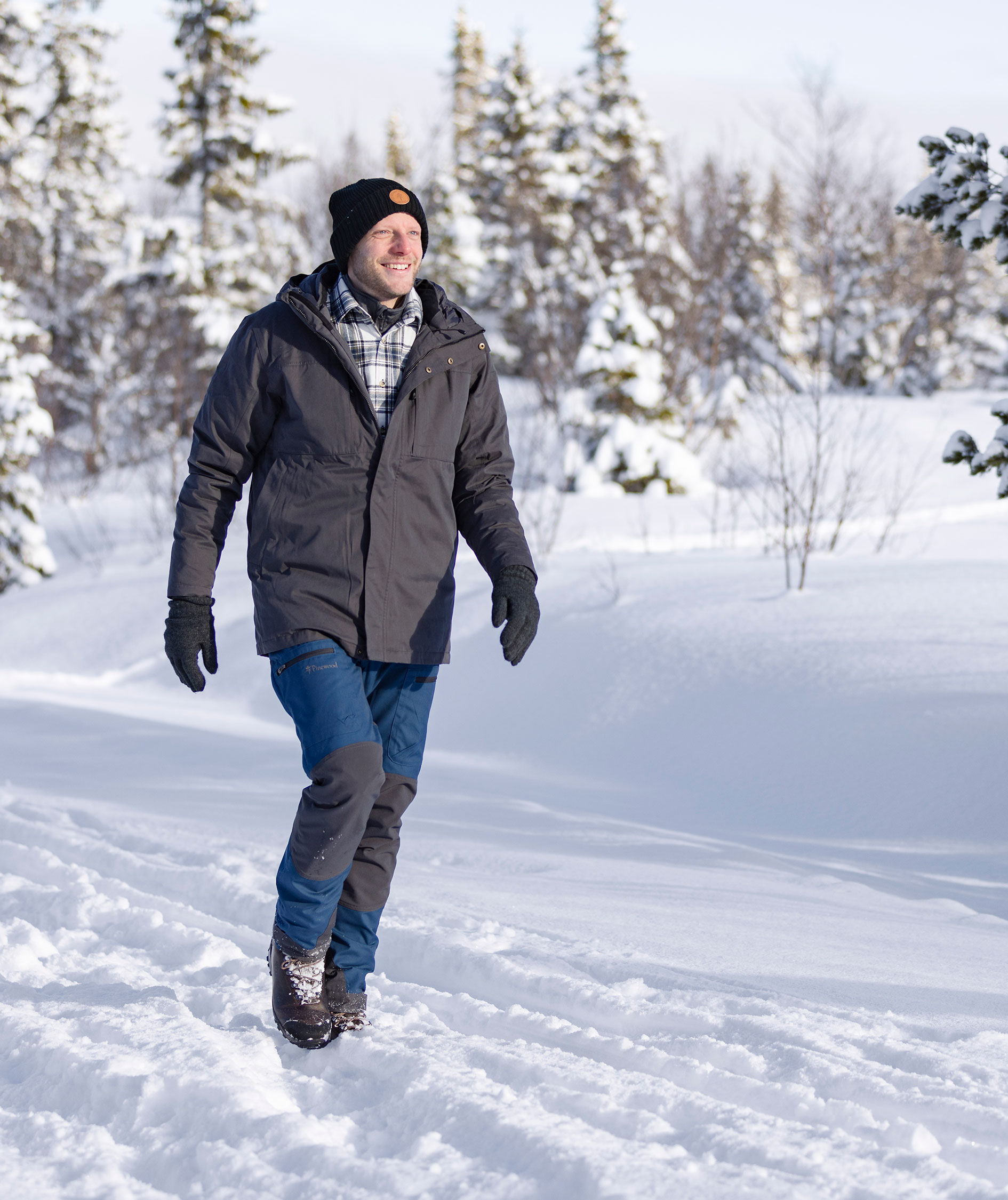 Pinewood Caribou TC bukser, Deep Dive/Dark Anthracite, large image number 11