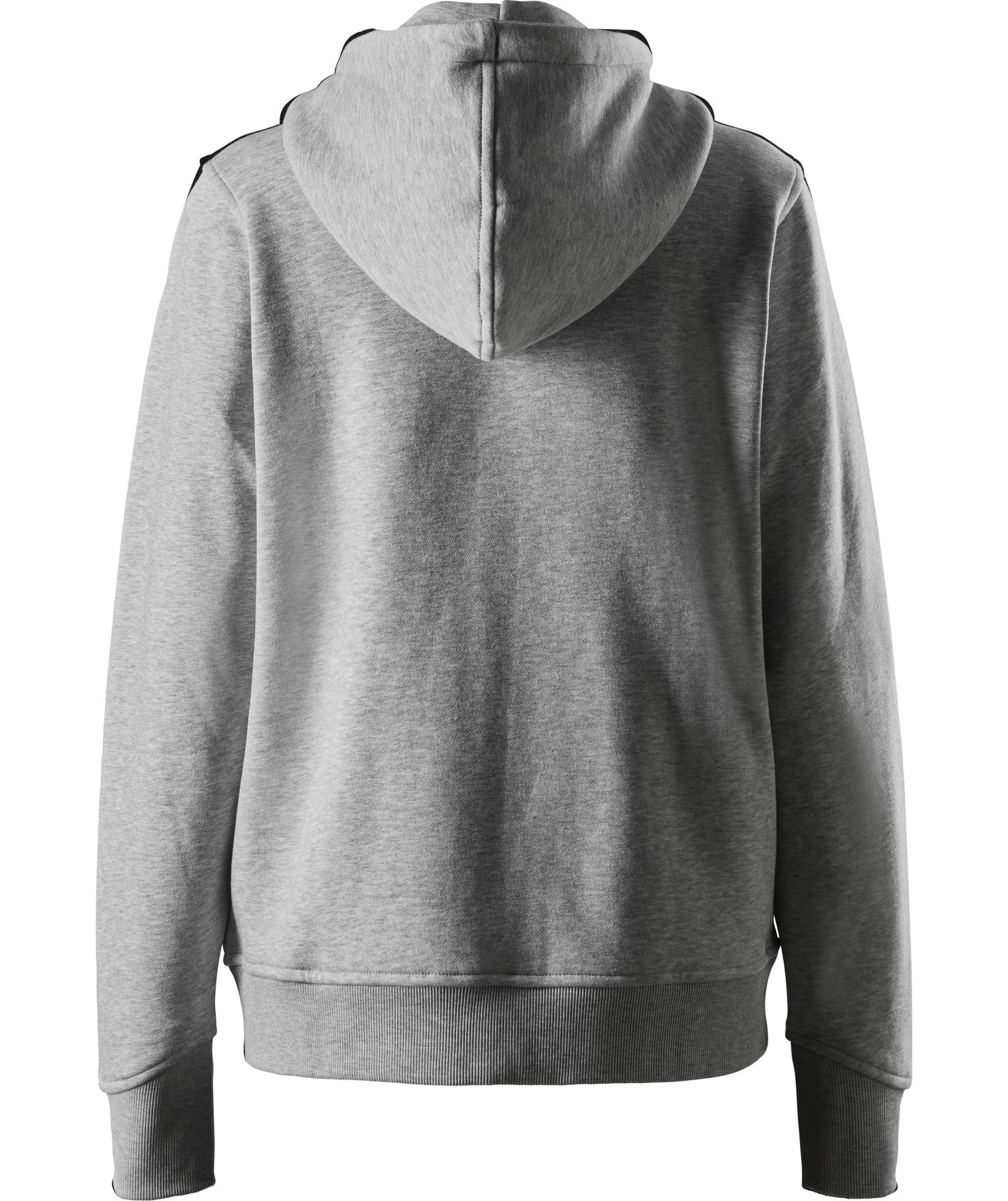 Snickers kraftiga hoodie med dragkedja 2047, Ljusgr&aring; fl&auml;ckig, large image number 2