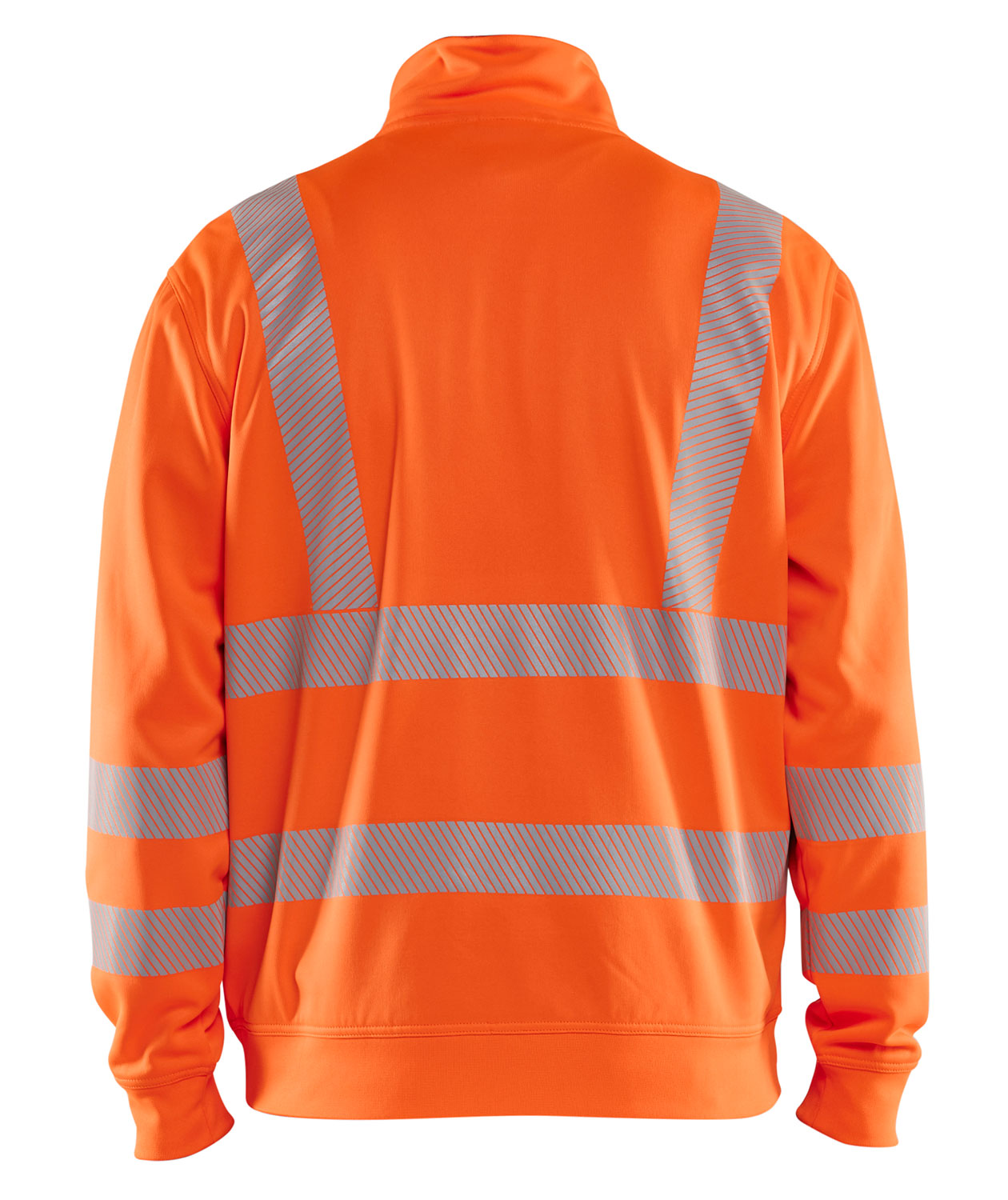Bl&aring;kl&auml;der half zip sweatshirt, Hi-vis Orange, large image number 1