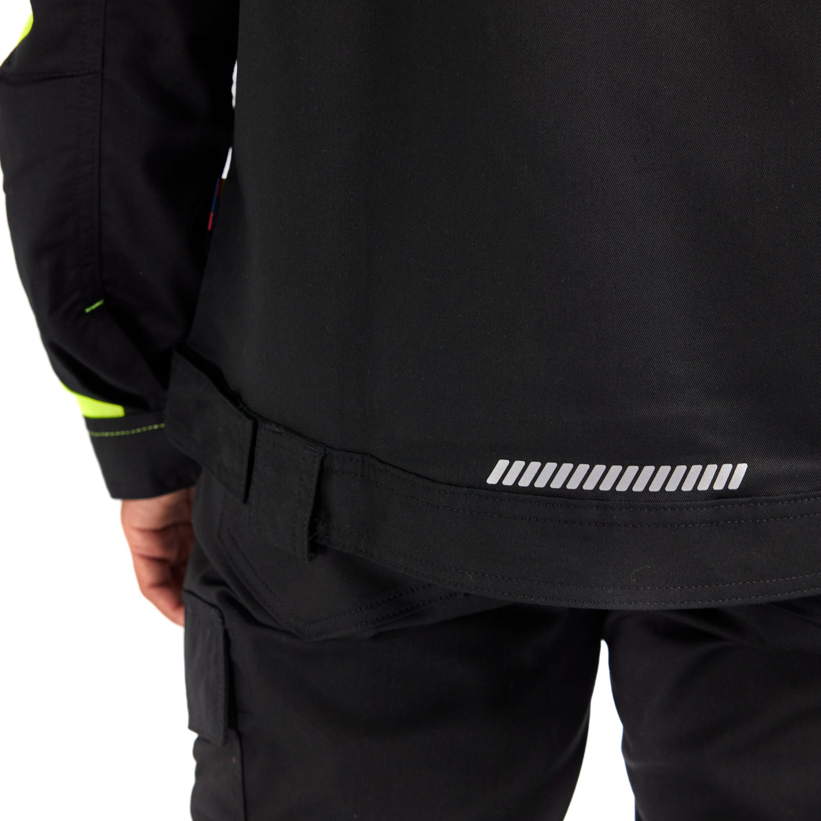 Bl&aring;kl&auml;der dame arbeidsjakke, Svart/Hi-Vis Gul, large image number 7