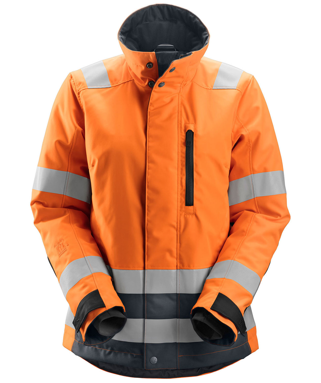 Snickers AllroundWork dame softshelljakke 1237, Hi-Vis Oransje/Steel Grey, Hi-Vis Oransje/Steel Grey, swatch