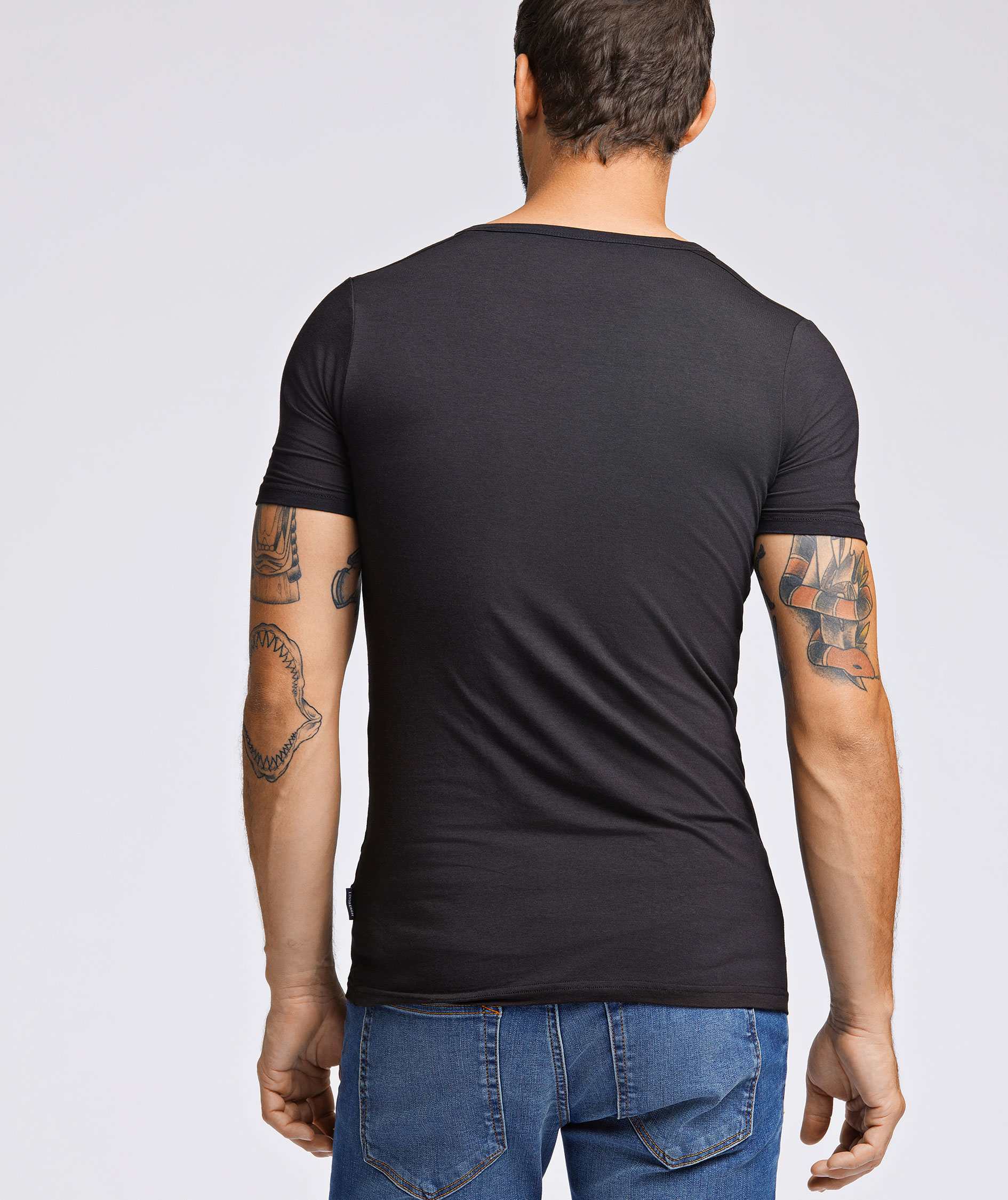 Lindbergh Basic 2-pak T-shirt, Black, large image number 7