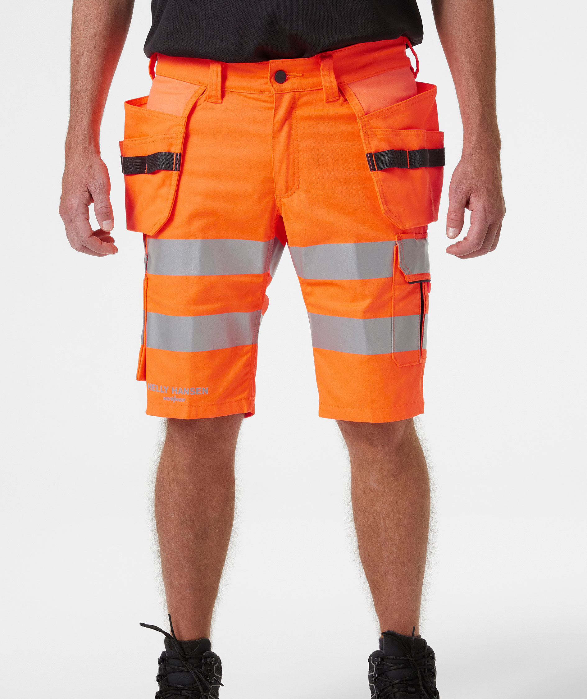 Helly Hansen Alna 2.0 h&aring;ndv&aelig;rkershorts, Hi-vis Orange/charcoal