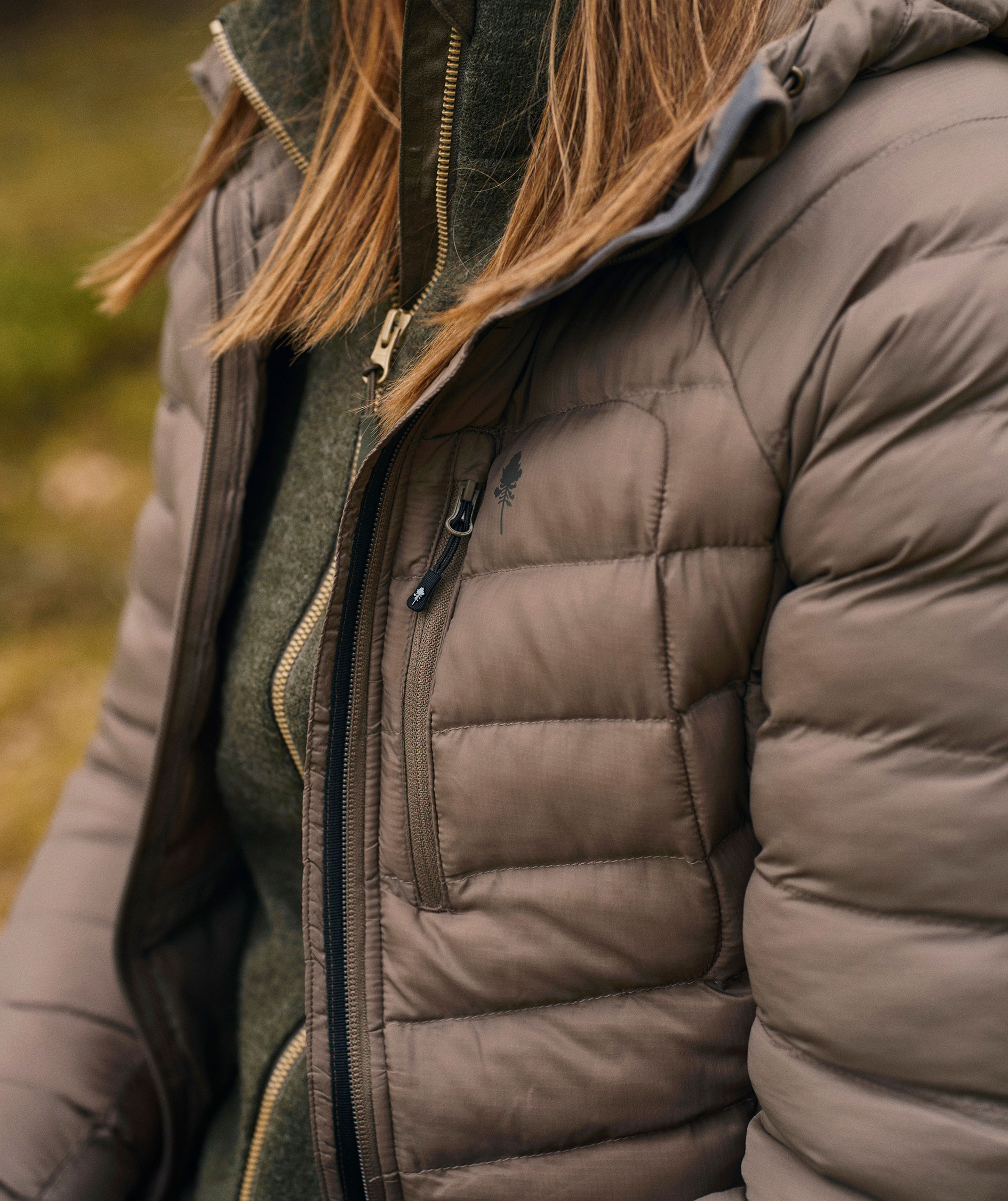 Pinewood&nbsp;Abisko Insulation vatteret damejakke, Dark Mole Brown, large image number 4