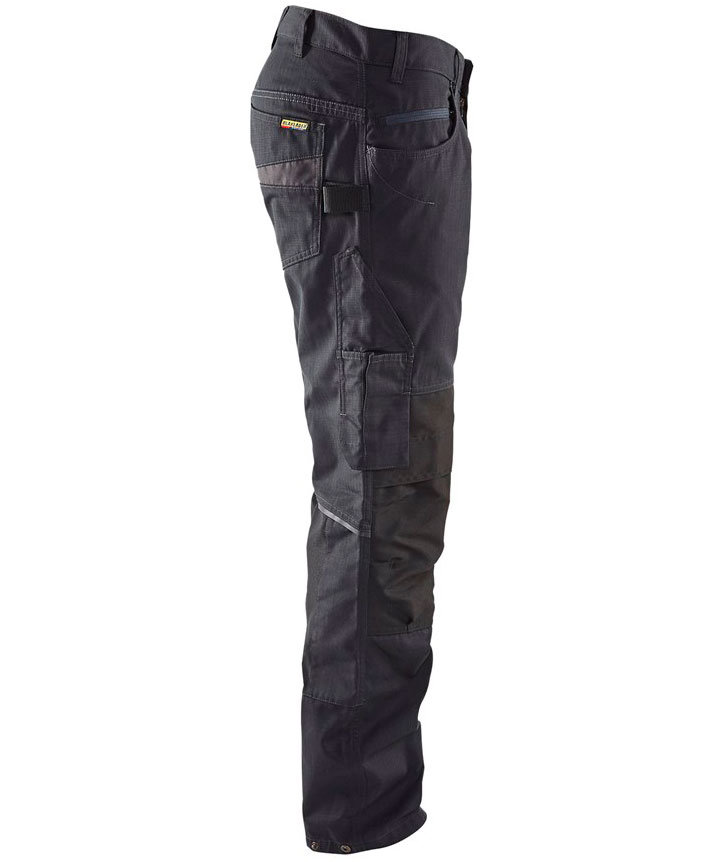 Bl&aring;kl&auml;der Unite arbejdsbukser, Sort/Antracitgr&aring;, large image number 3